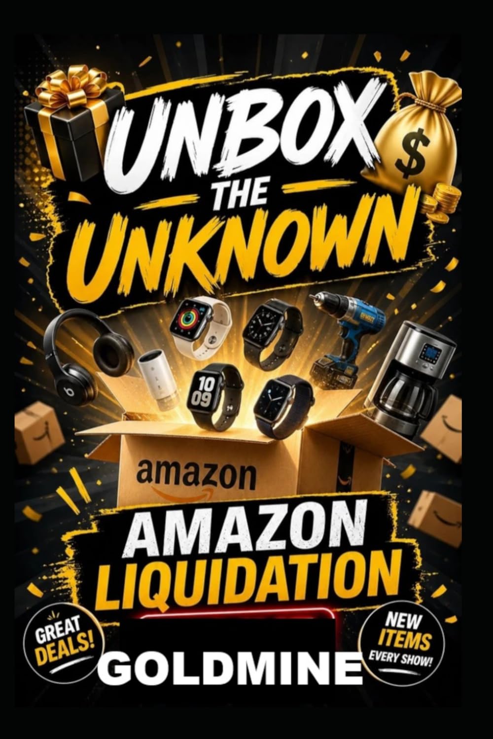 Unbox The Unknown: The Amazon Liquidation Goldmine: How to Buy Amazon Return Pallets, Overstock Inventory & Truckload Deals at Up to 90% Off and Resell Them for Massive Profits