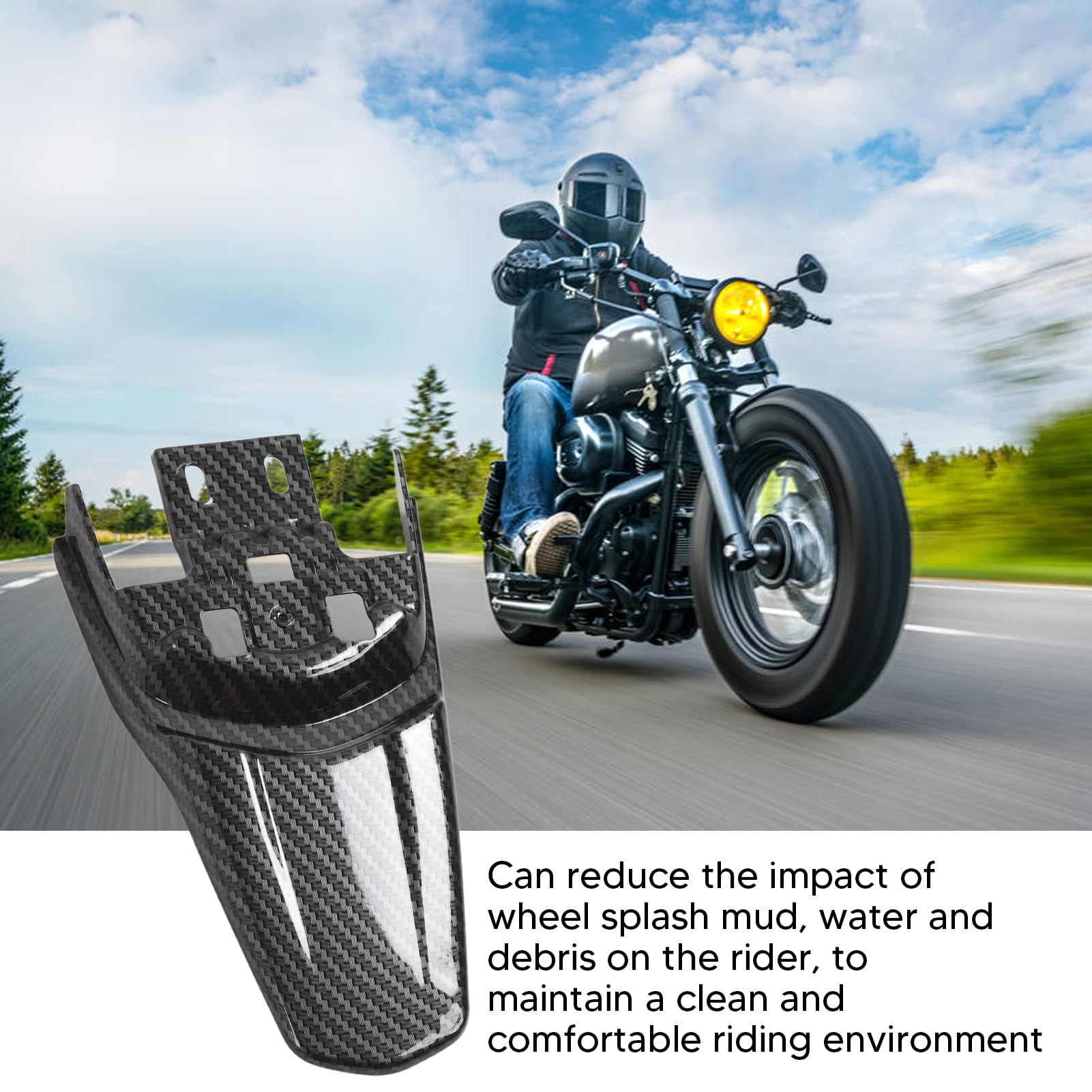Aramox Tylny Błotnik Motocyklowy do SurRon Light Bee X S, Wzór z Włókna Węglowego, Ochronna Osłona