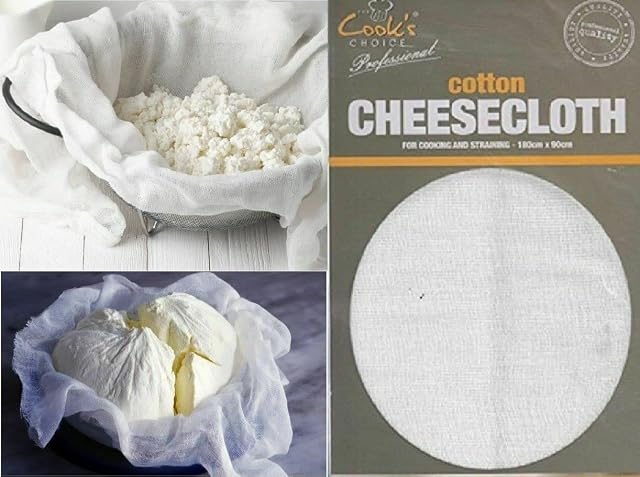 Primes DIY 100% Cotton Cheese Cloth 180cm X 90cm Strain Butter Muslin Cooking Drain Fabric Reusable