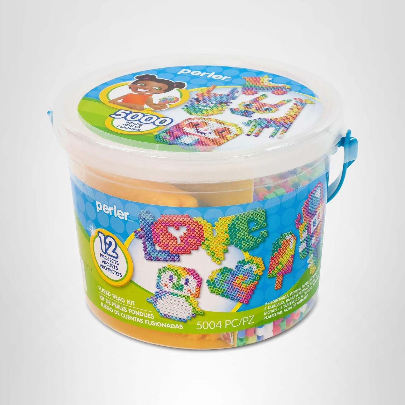 Amazon.com: Perler Tie Dye Colors Beads Bucket Kit, 5000pcs : Arts