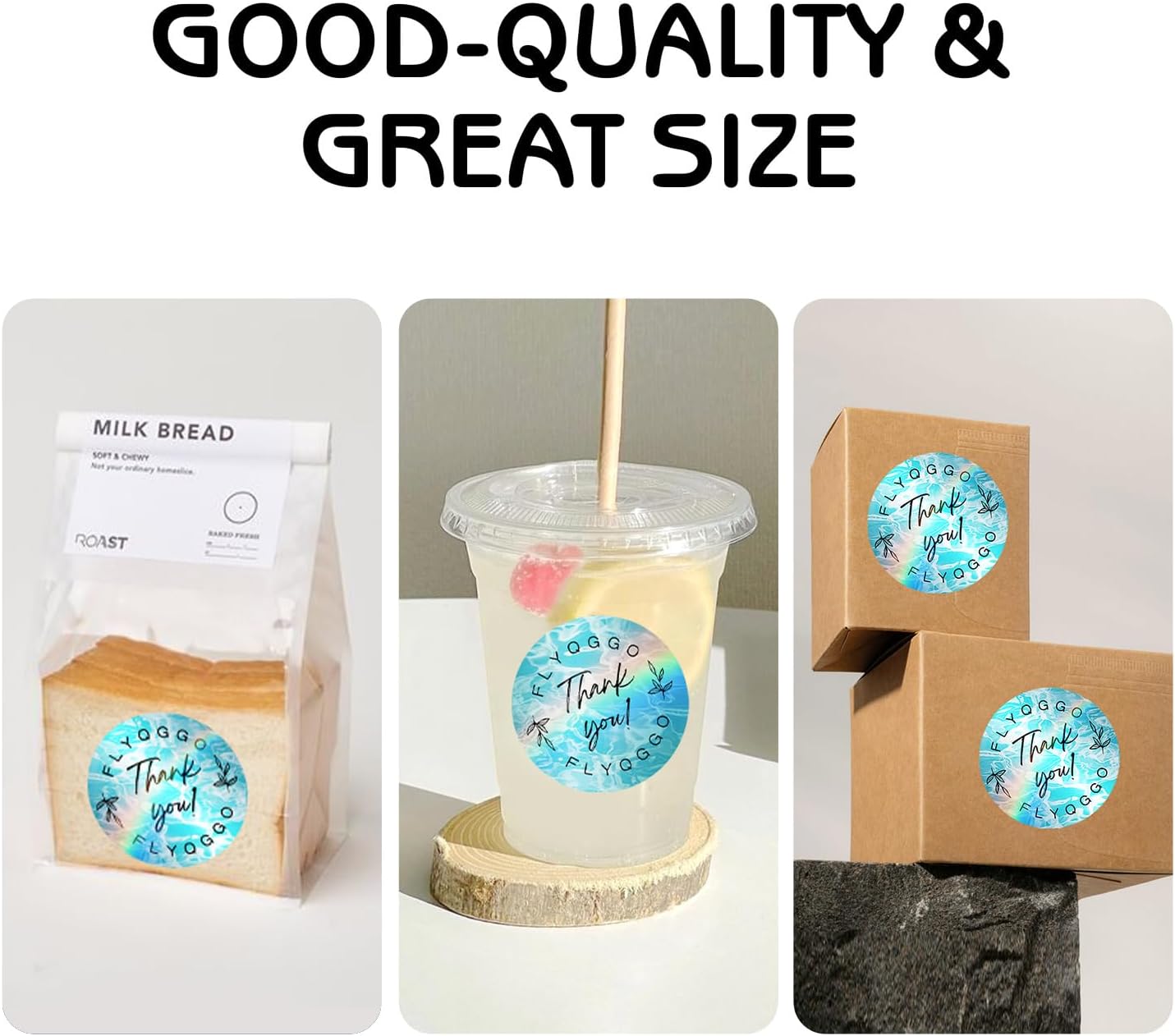 2-Inch Holographic Thermal Stickers, Rainbow Glitter Finish, Water-Proof & Tear-Resistant, No Residue Removable Label for Scrapbooking/DIY Crafts/Planner Decoration, 200PCS/Roll - Image 7