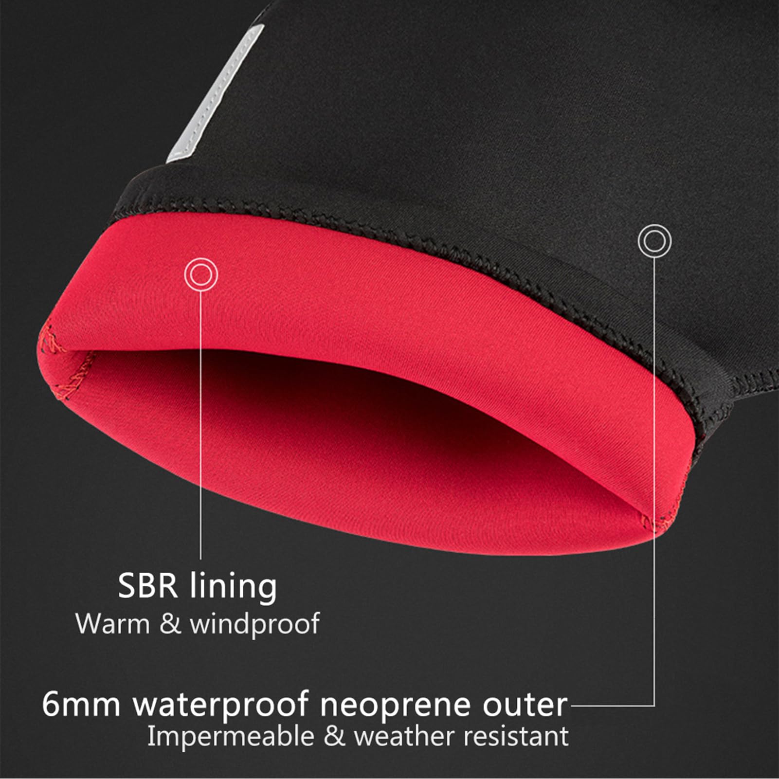 Doorslay Winter Bicycle Handlebar Warm Gloves Windproof Bike Mittens - View #11