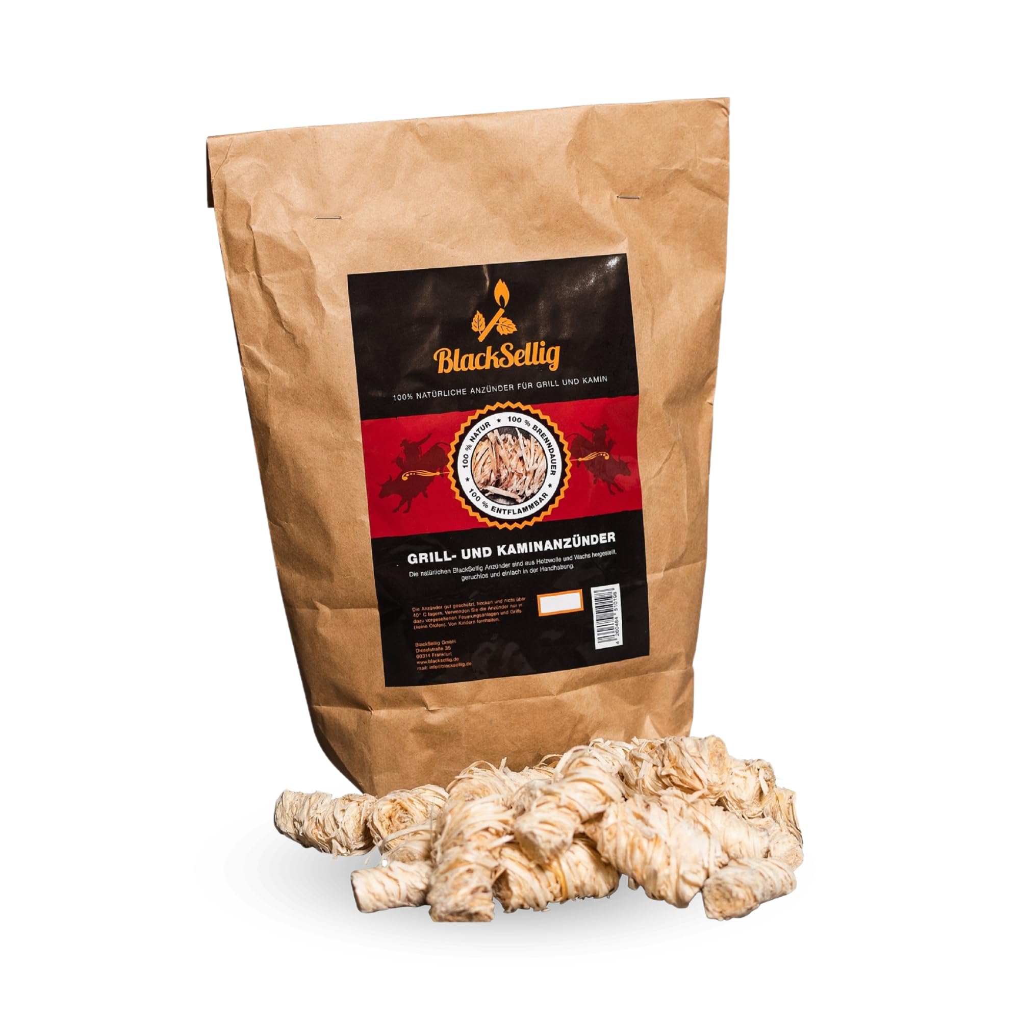 Steakhouse Grillkohle - Premium Quebracho Blanco Holzkohle | Lange Brenndauer | Hohe Hitze | Geringe Rauchentwicklung (20kg + 50 Anzünder)
