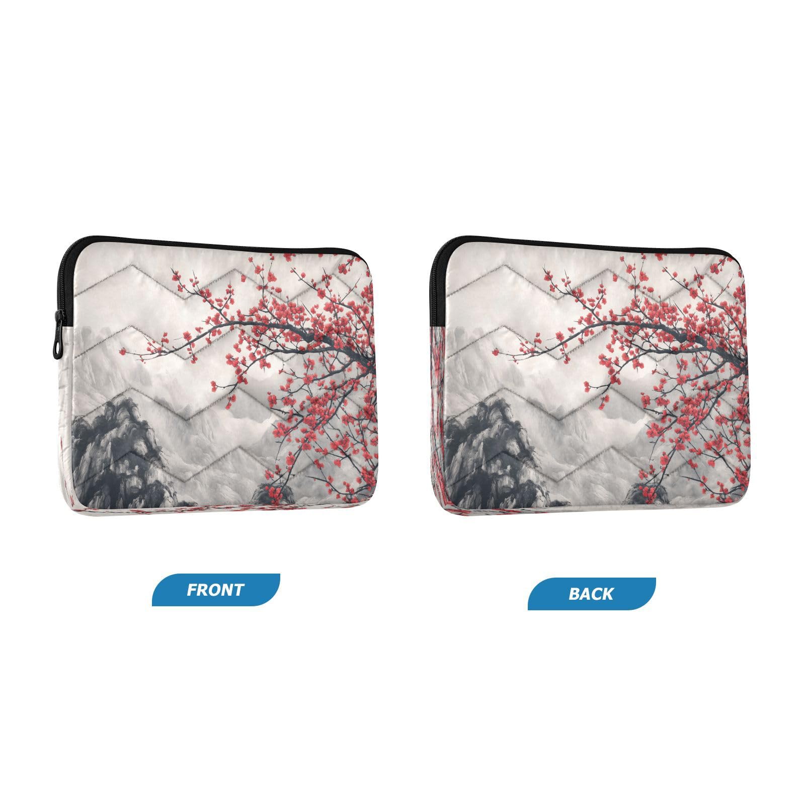 Plumblossom Traditional Laptop Sleeve for 13-13.3 IN Water Resistant Portable Laptop Sleeve Bag Carrying Sleeve Bags for Women Men Girls