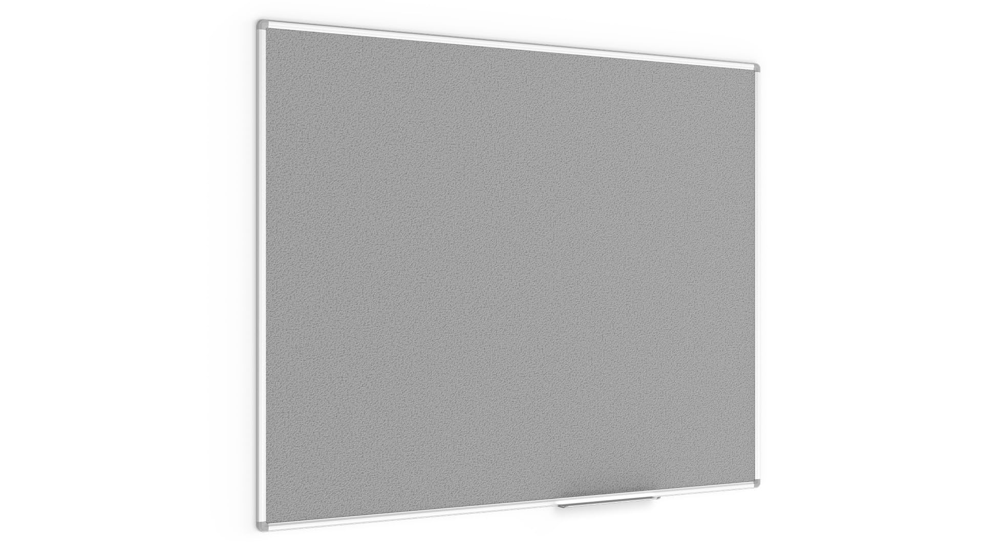 ALLboards Felt Noticeboard with Aluminium Frame 150x120cm, Textile Push pin Bulletin Board Gray — image 1