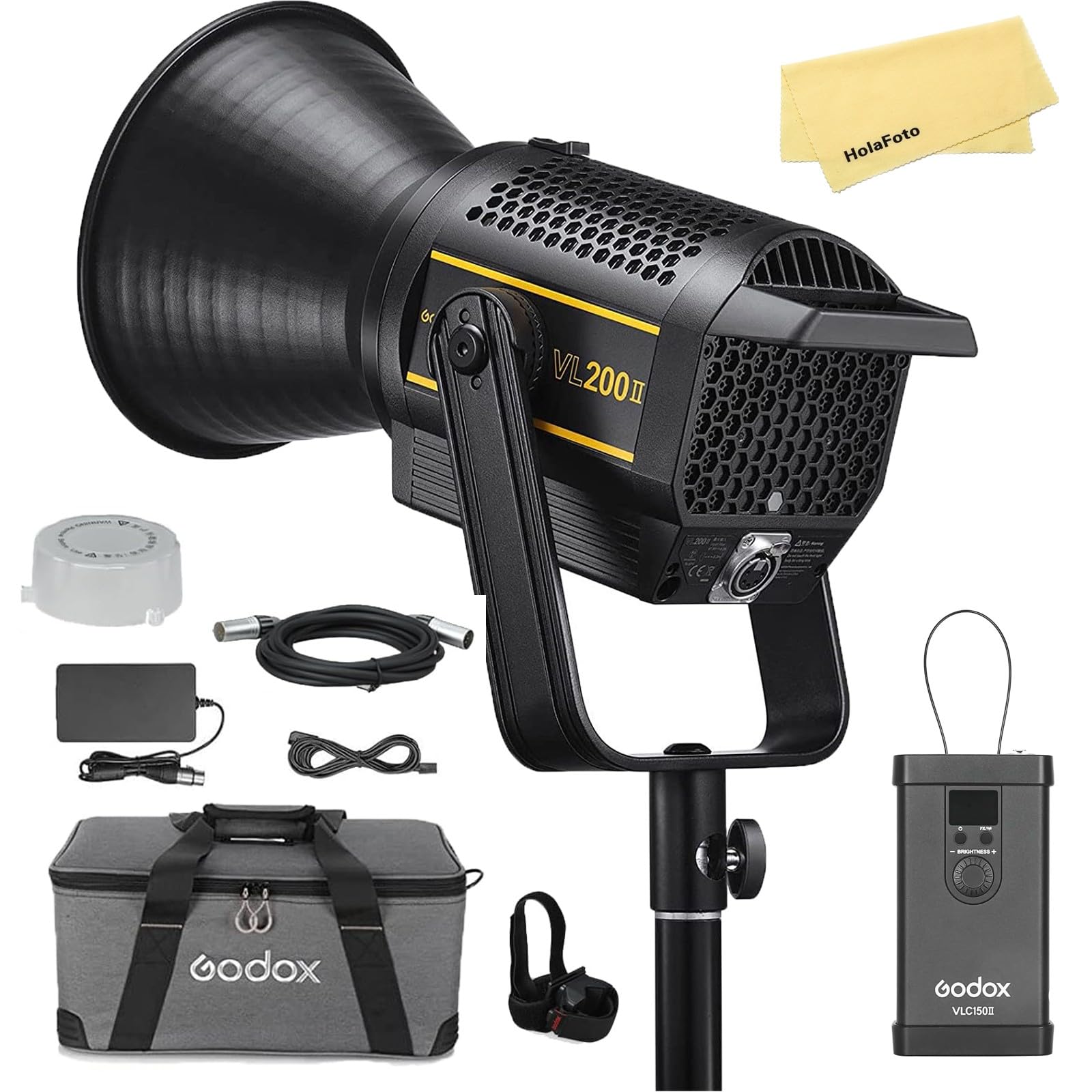 Amazon.com : Godox VL200 II VL200-II VL200II 215W LED Video Light