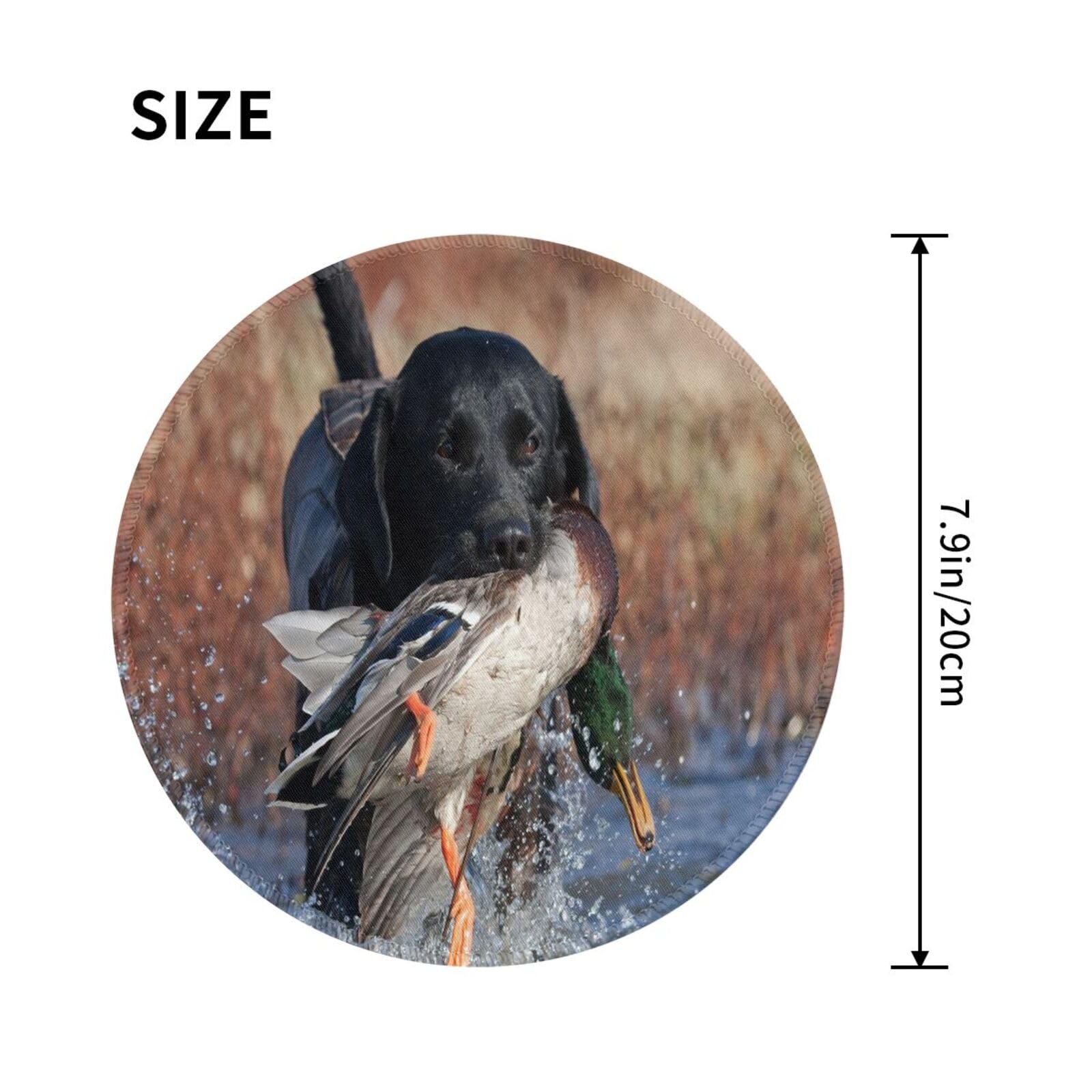 Tappetino Per Mouse Rotondo Con Stampa Labrador – 19 Cm, 3 Mm Di Spessore, Stampa A Sublimazione - 2