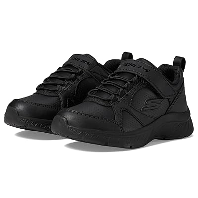 SKECHERS KIDS Microspec Plus School Sweet (Little Kid/Big Kid) Girls Shoes Black/Black