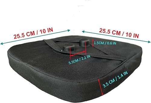 Miniatura 2 de Cojín de asiento para taburete plegable cuadrado, almohadilla gruesa para silla, se adapta a todos los taburetes plegables cuadrados retráctiles