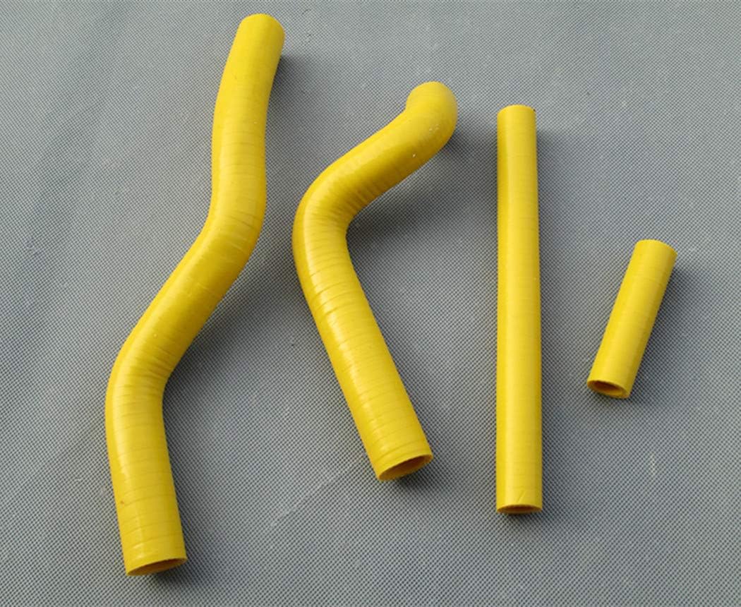 Silicone Radiator Hose for 2001-2008 Suzuki RM125 RM 125 2002 2003 2004 2005 2006 2007 (Yellow)