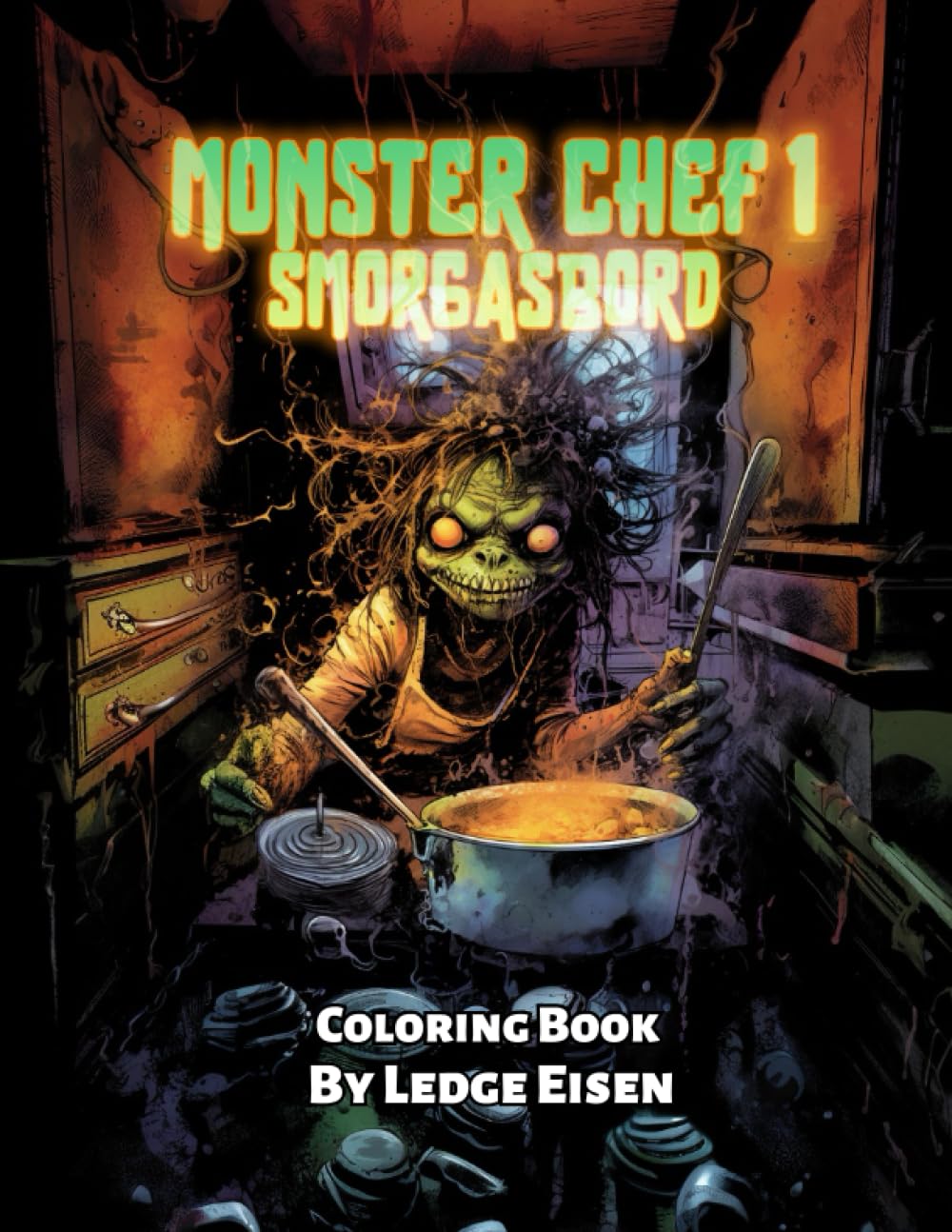 Monster Chef 1 Smorgasbord Coloring Book