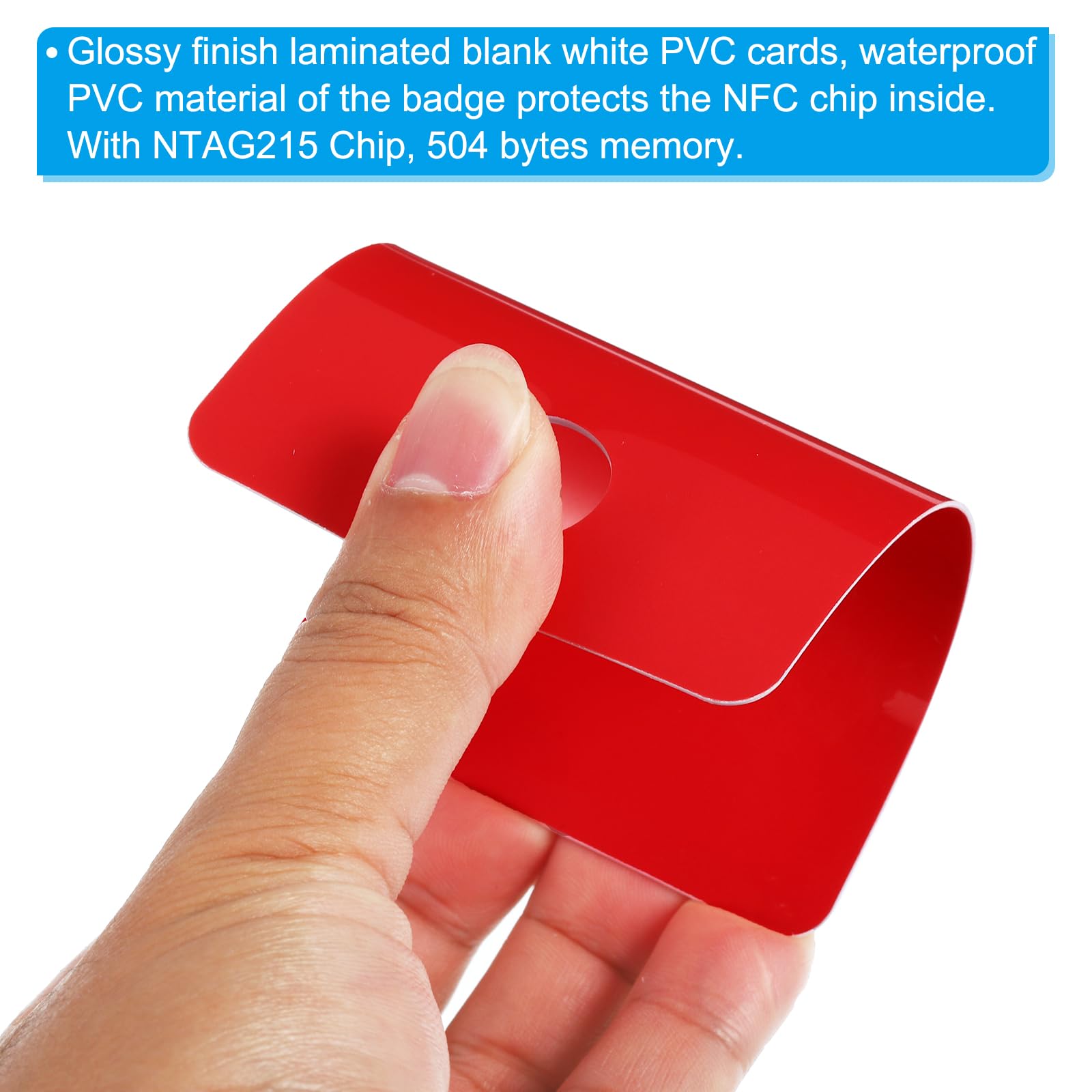 PATIKIL 2.76 x 4.33" PVC Blank Cards with Slot Punch on Short Side - Image 4