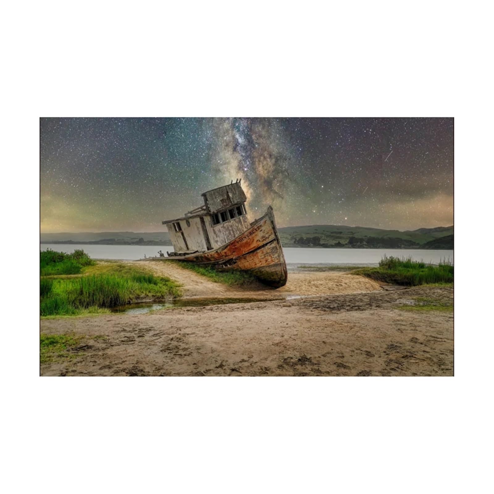 Aquarium Hintergrund Aufkleber Schiff Poster Fisch Tank Dekoration Selbst Klebe Tapete Hintergrund(50x100cm)