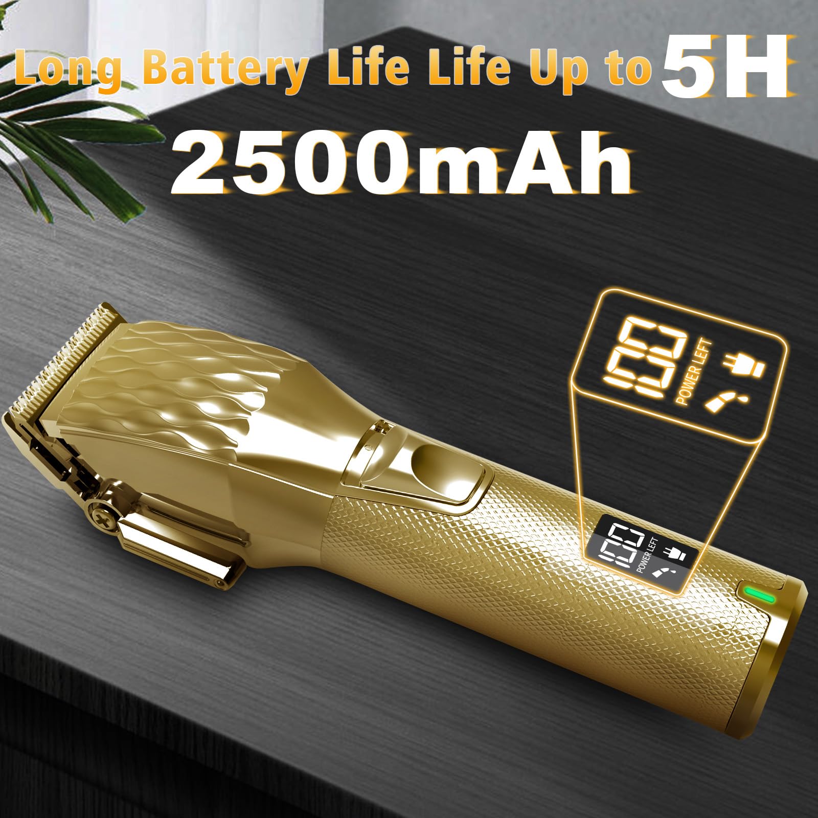 Caballo sin cables, recargable, para pelo grueso y enredado, recortadora profesional de caballos con motor potente de 6200 rpm, peso ligero, 400 g