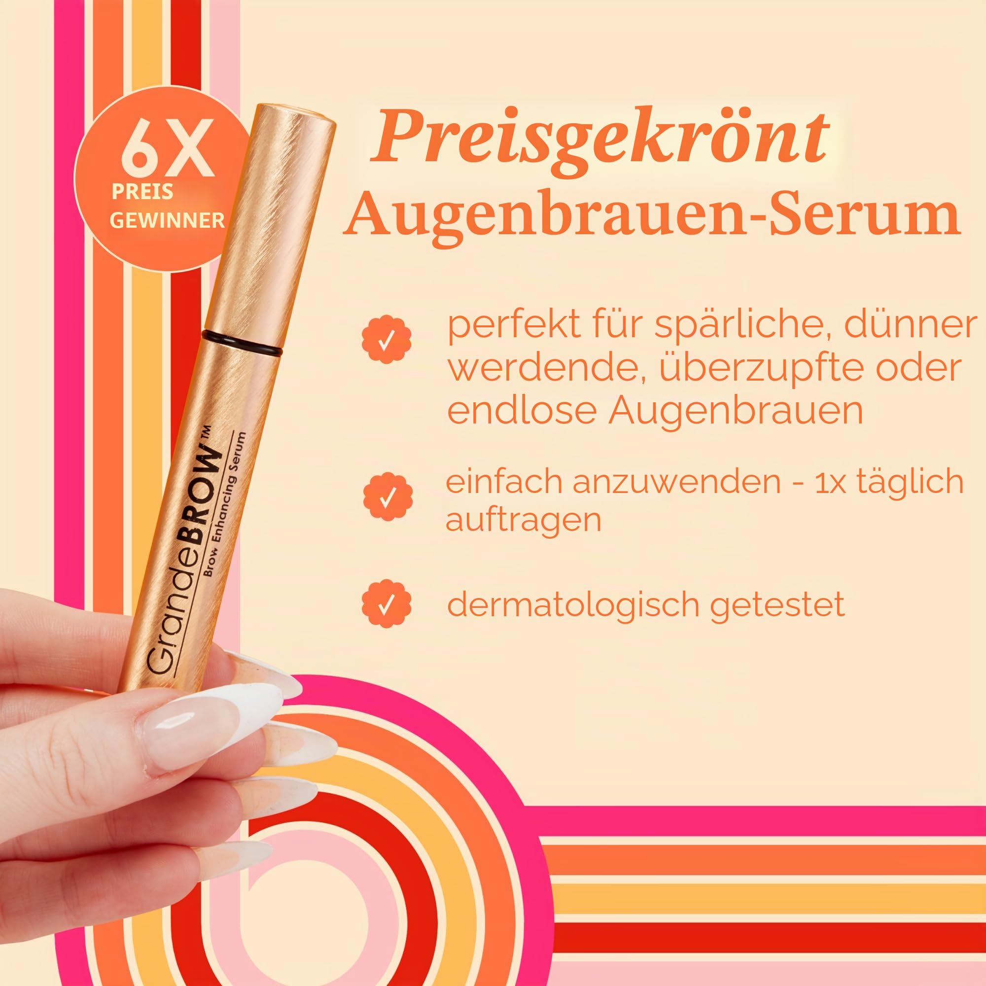 Grande Cosmetics GrandeBROW Brow Enhancing Serum, 3ml