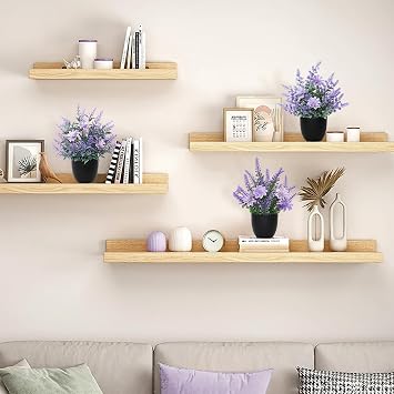 Betylifoy Artificial Potted Plants Mini 3PCS Small Fake Plants Greenery Indoor Decor Eucalyptus Plant Faux Plastic Plants for Office Home Bedroom Living Room Bathroom Desk (3, Black pot with flower)