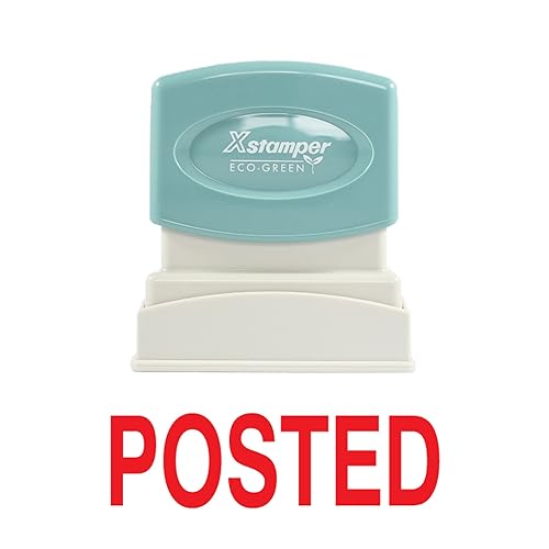 Miniatura 2 de Imprint 360 1047 Xstamper - Sello de goma grabado con láser, grabado con láser, tamaño de impresión: 1/2 x 1-5/8 pulgadas, rojo