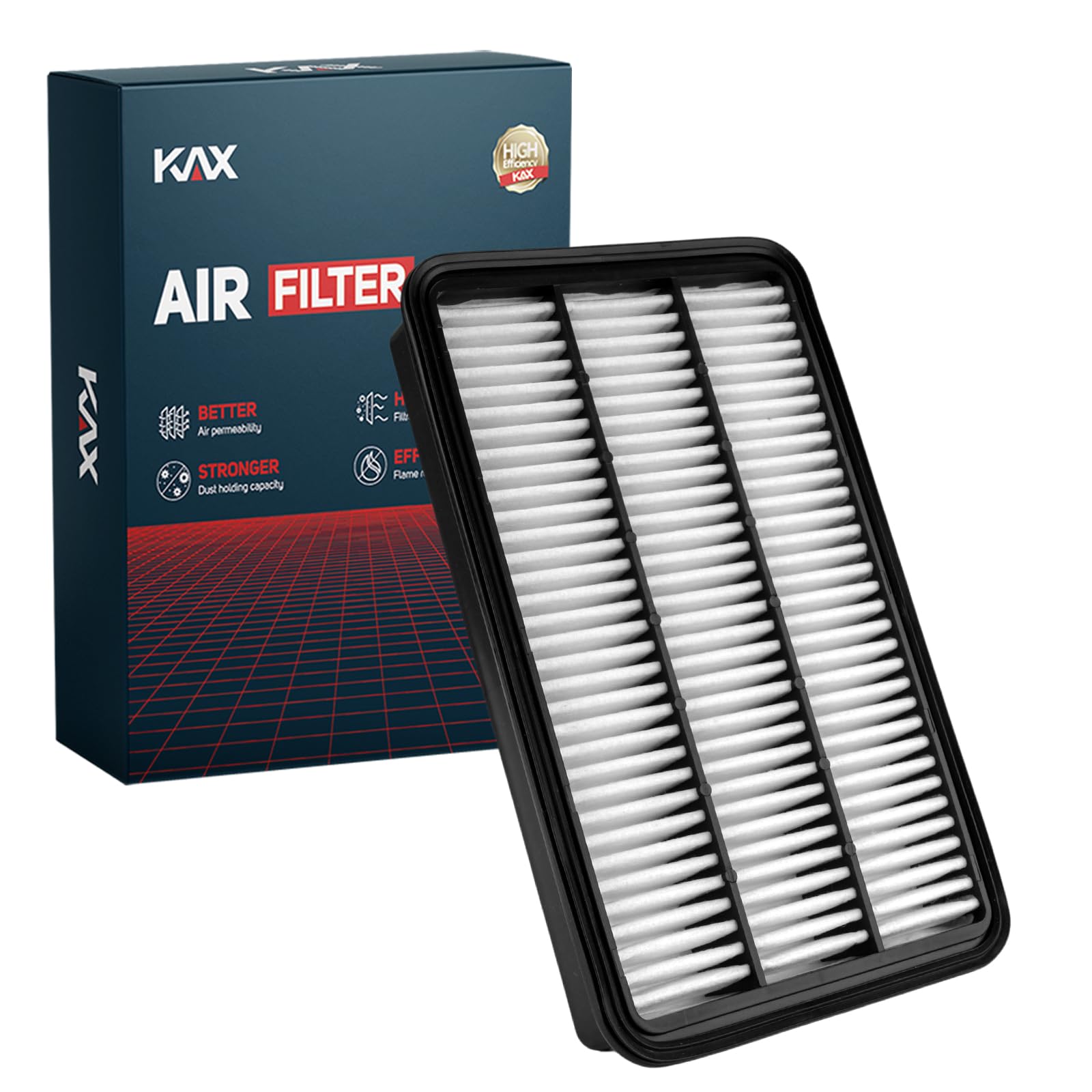 KAXEngine Air Filter, CA7351 Replacement for Lexus ES300, RX300 & Toyota Avalon, Camry, Celica, Sienna, Solara, Advanced Air Filter Media, Increased Acceleration