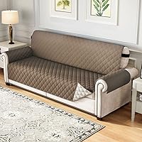 Vista 11 de Fundas de cojín impermeables para sillón reclinable, funda antideslizante para sofá de 1, 2, 3, 4 plazas, funda protectora para gatos y perros, Negro