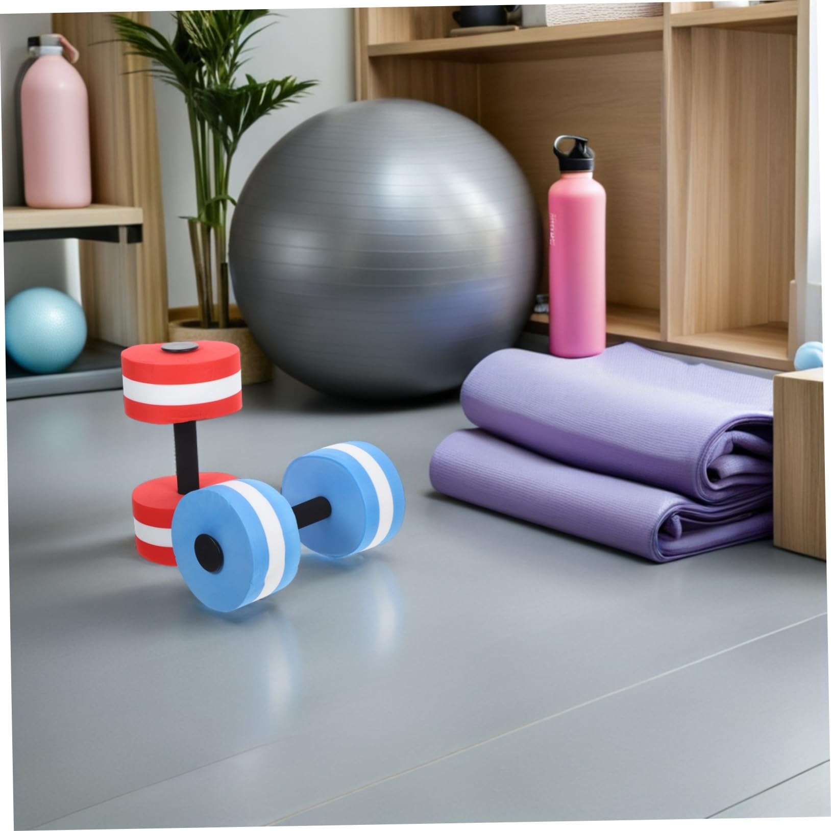 ifundom 2pezzi Manubrio Galleggiante per Acquagym Bilancieri in Eva per Esercizi Acquatici in Piscina Attrezzatura per Fitness Acquatico