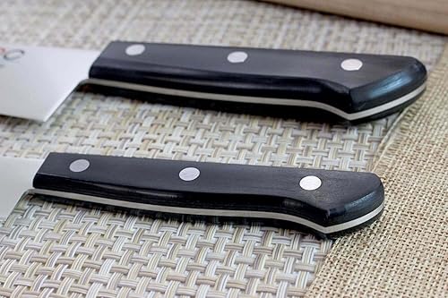 Miniatura 7 de MAC Knife Chef Series - Juego de 2 cuchillos de iniciación – Cuchillo de chef estilo Gyutou de 8.5 pulgadas y cuchillo utilitario de 5.5 pulgadas,