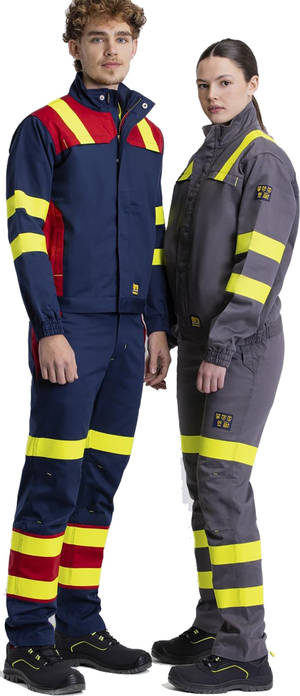 WORKTEAM B1199 Cazadora Ignífuga Combinada Antiestática para Soldadura y Arco Eléctrico Visibilidad Realzada