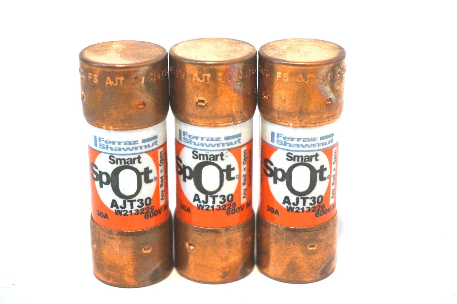 3 NEW FERRAZ SHAWMUT AJT30 FUSES