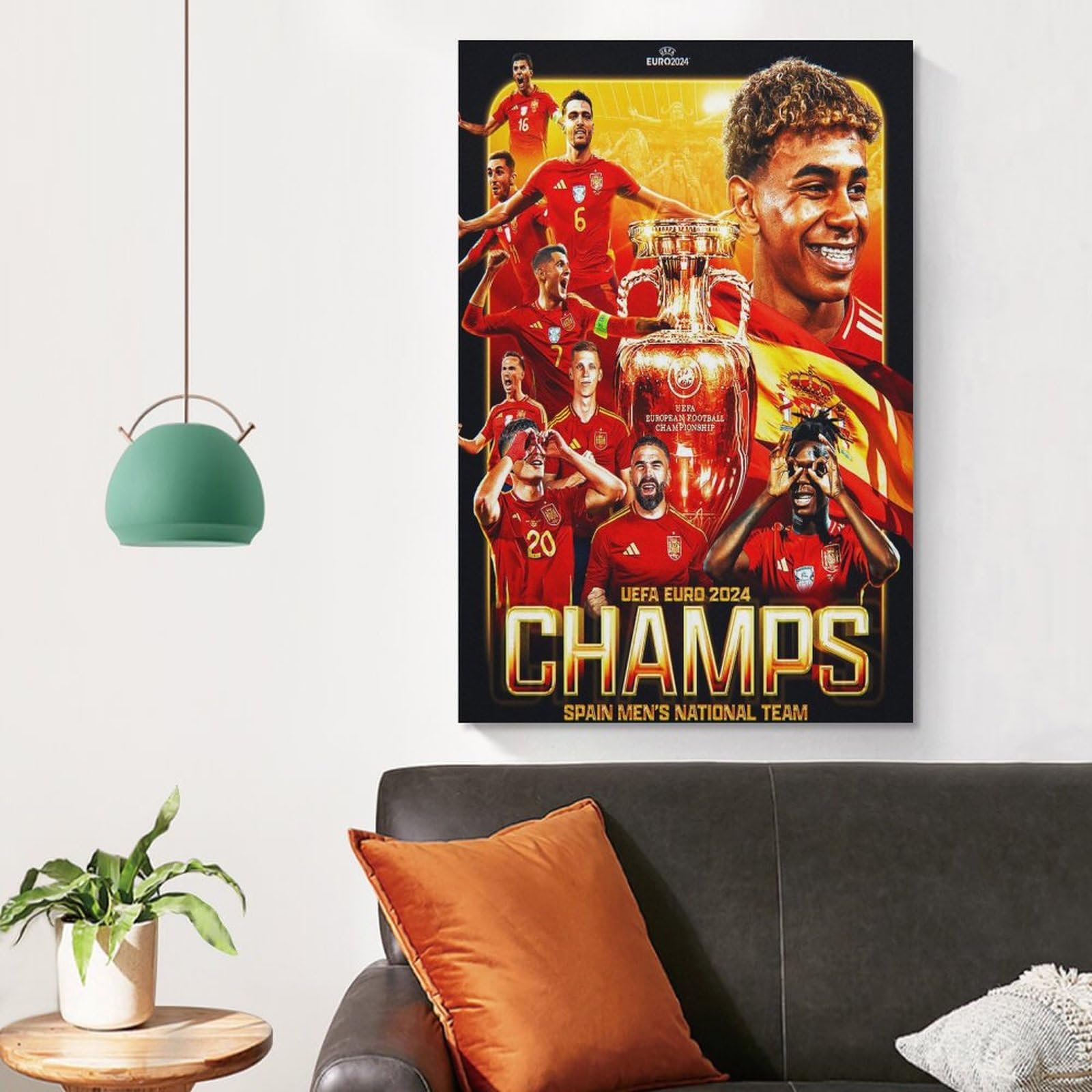 Bandera España Eurocopa 2024 - 100x70 Cm, Poliéster, Celebra La Victoria De La Selección Española