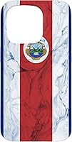 Vista 14 de Costa Rica Flag and Elegant Background - Costa Rican Pride Case for iPhone 17