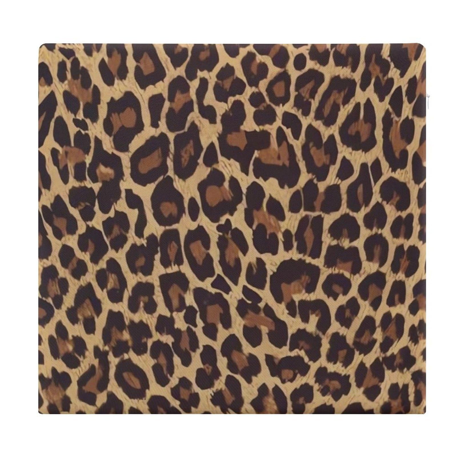 Cojín de espuma viscoelástica para silla de comedor con diseño de leopardo 38x35cm