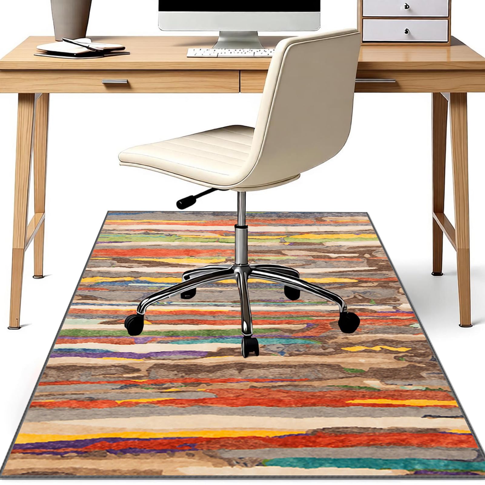 Tapis de Chaise de Bureau pour Protection de Sol en Bois, 200 x 300 cm Tapis Gaming Sol pour Sols Durs, Tapis de Chaise à roulettes, Tapis sous Chaise Bureau Protège Moquette/Parquet