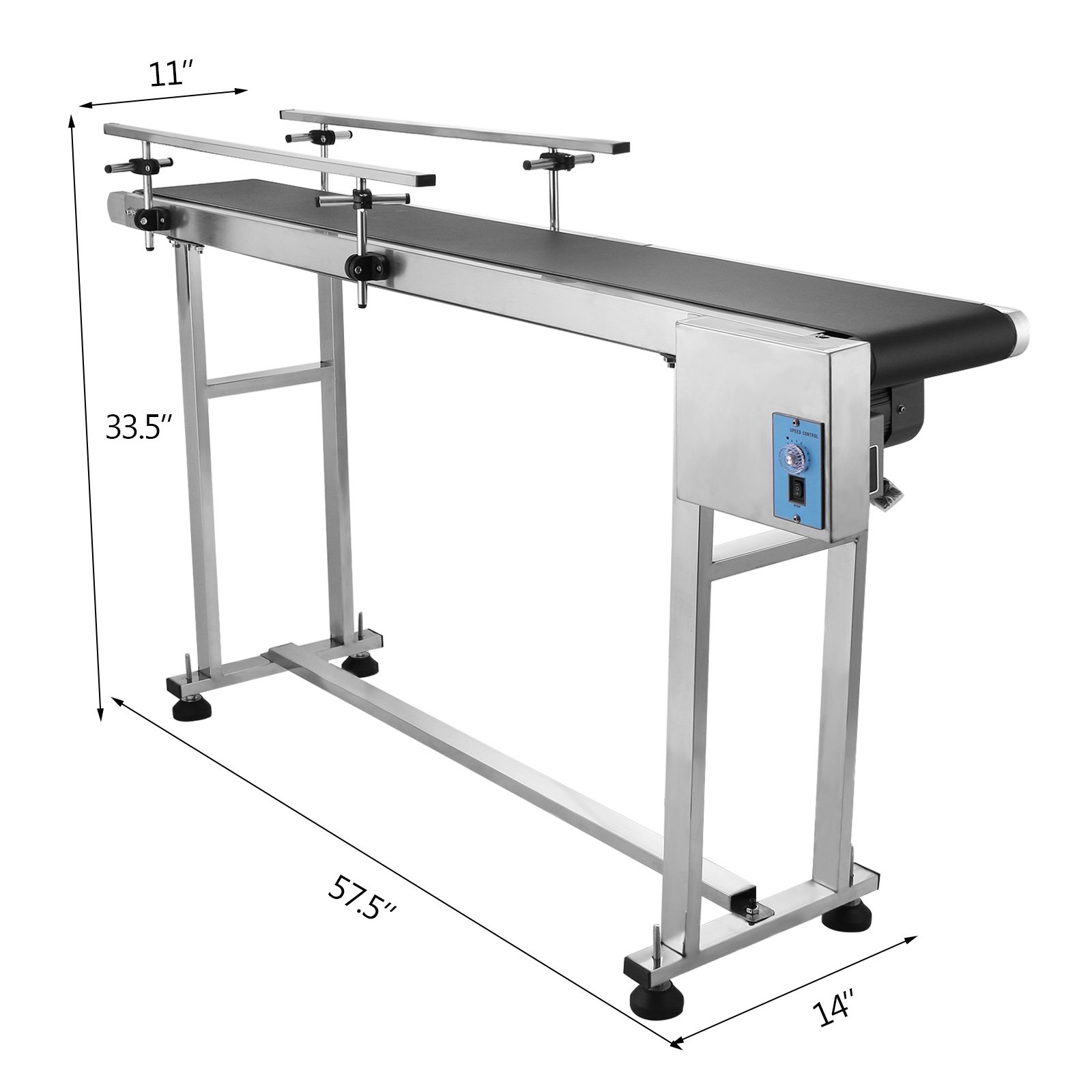 Belt Conveyor 220V Convoyeur De Codage Avec Double Garde-corps Convoyeur à bande (Double Garde-corps)