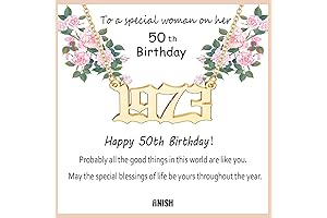 Special Birthday Gift Necklace for Celebrating Milestone Moments