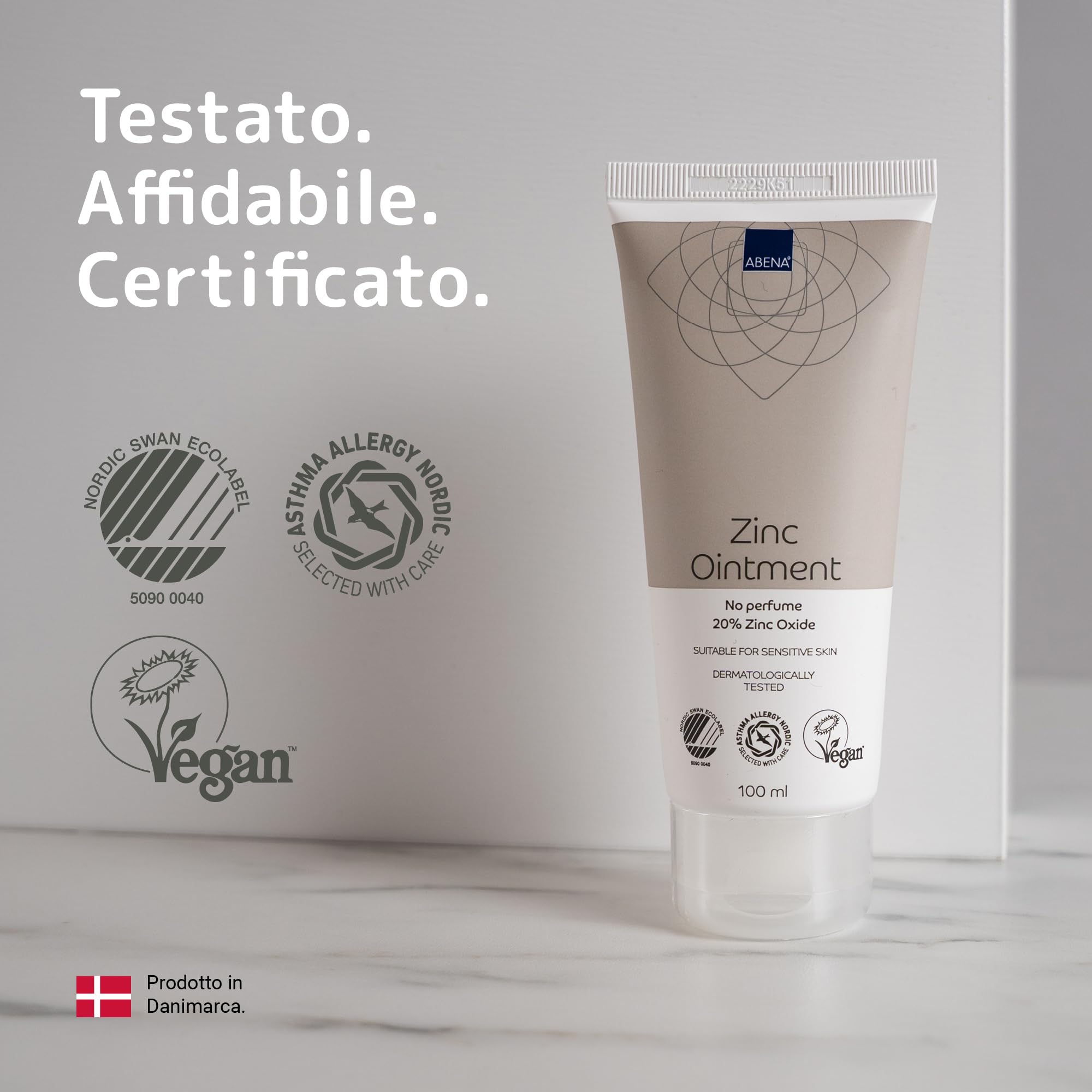 ABENA Zinco unguento 100 ml 20% ossido di zinco barriera protettiva pelle