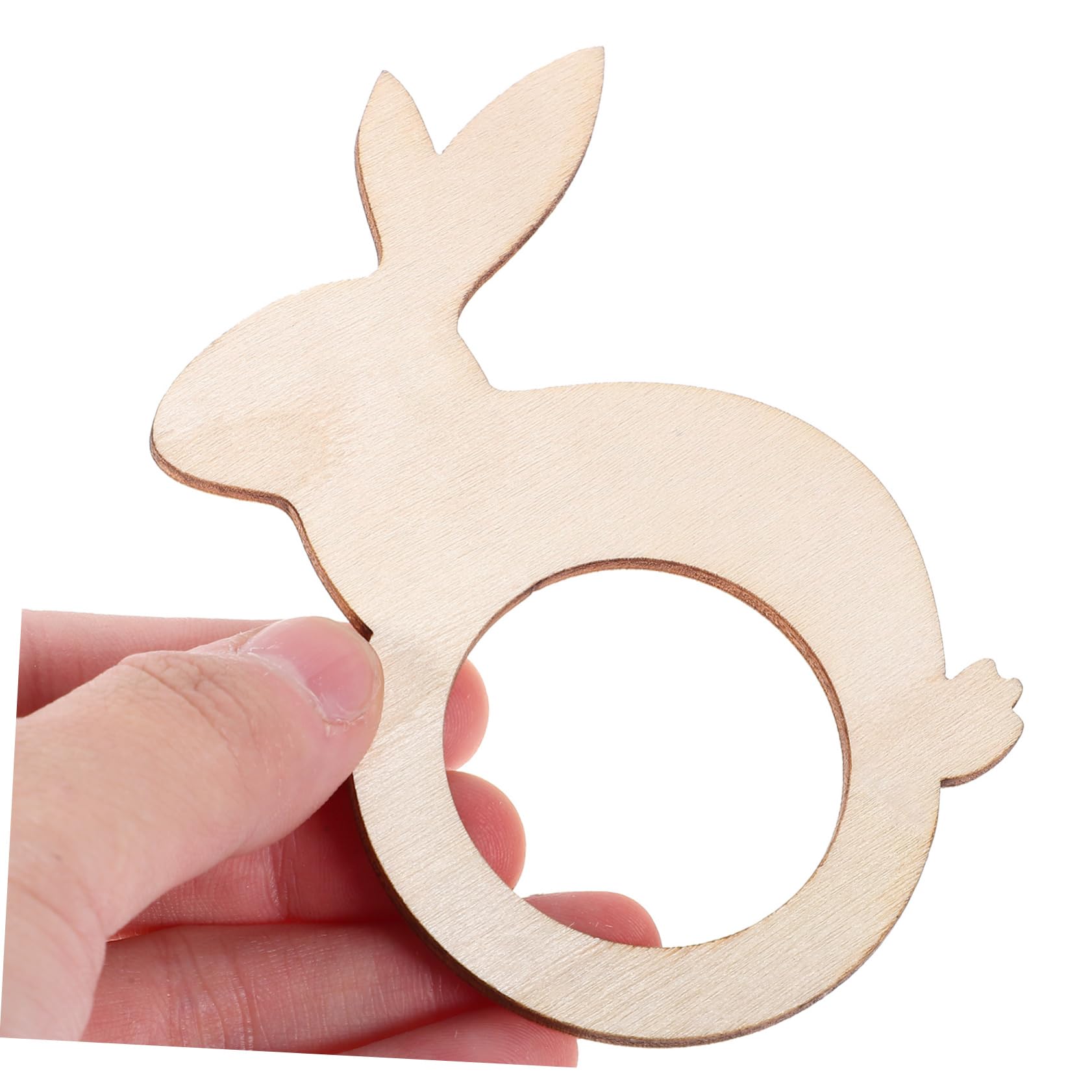4 Set Portatovaglioli in Legno Fibbie Per Tovaglioli Dei Cartoni Animati Tovagliolo Da Tavolo Da Pranzo Fibbia Tovagliolo A Forma Di Coniglio Squisito Portatovagliolo 20 Pezzi*4