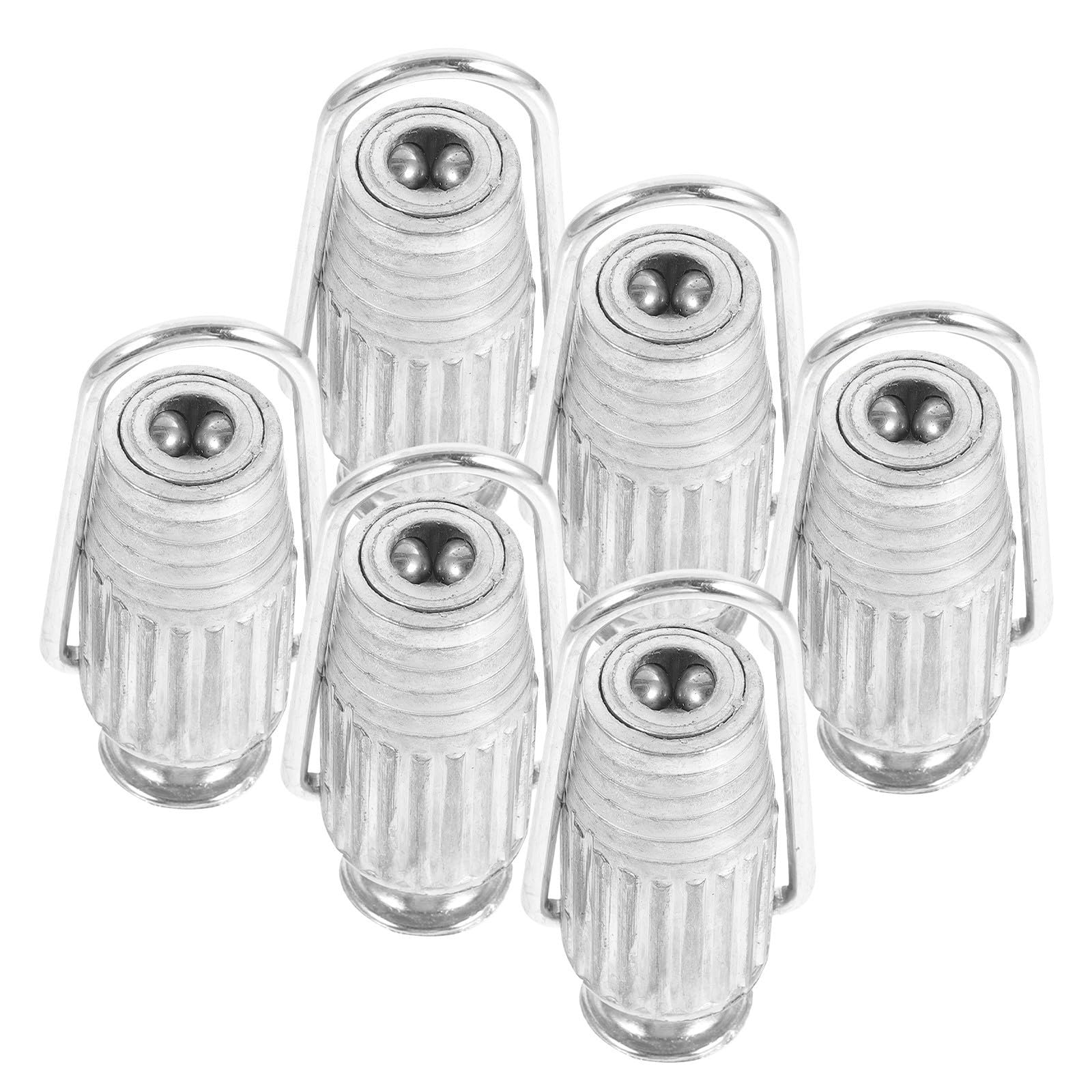 Wäscheleinenspanner Universell Kompatibel aus Aluminiumlegierung 6 Stück Spannvorrichtung für Wäscheleinen Silber für Seile und Kabel Balkon und Terrasse