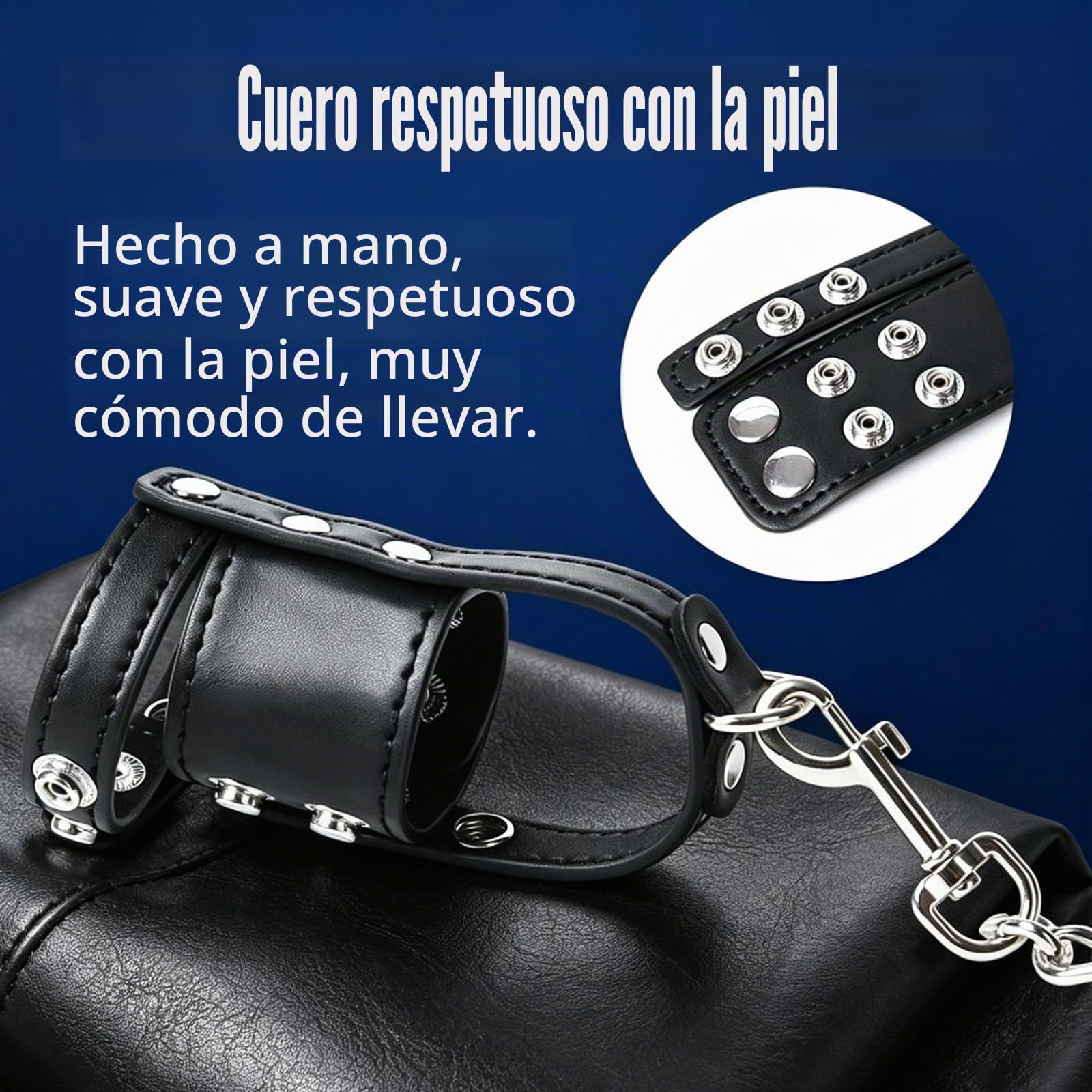 CBT Tortura De TestíCulos Funda Para Pene De Cuero Con Correa Juguetes BDSM Extremos Esclava CinturóN De Castidad Para Hombres Funda Para Pene Collar De Cuero SM Duro Juguetes Para Hombres