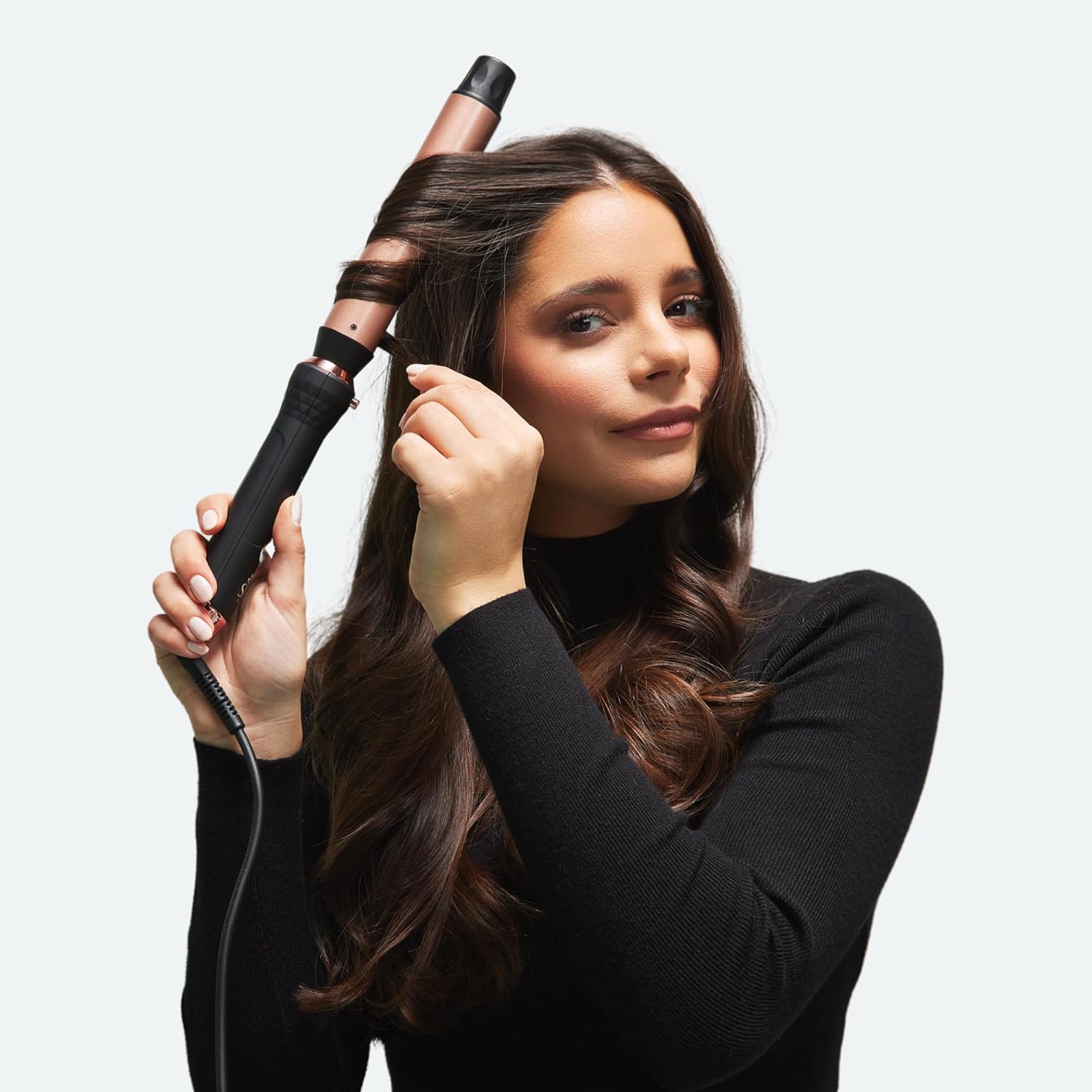 Sutra 4-in-1 Hair Curling Iron Set with Tourmaline Infused Ceramic Barrels - Professional Curling Wand Tool for Women with Clipless Curlers & Triple Barrel Waver - Styling Products for All Hair Types