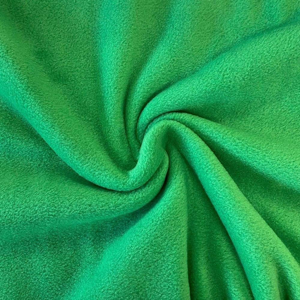 Kayes Textiles Emerald Antipil Plain Fleece 60" Wide 150Cm - (Per Metre) (Emerald)
