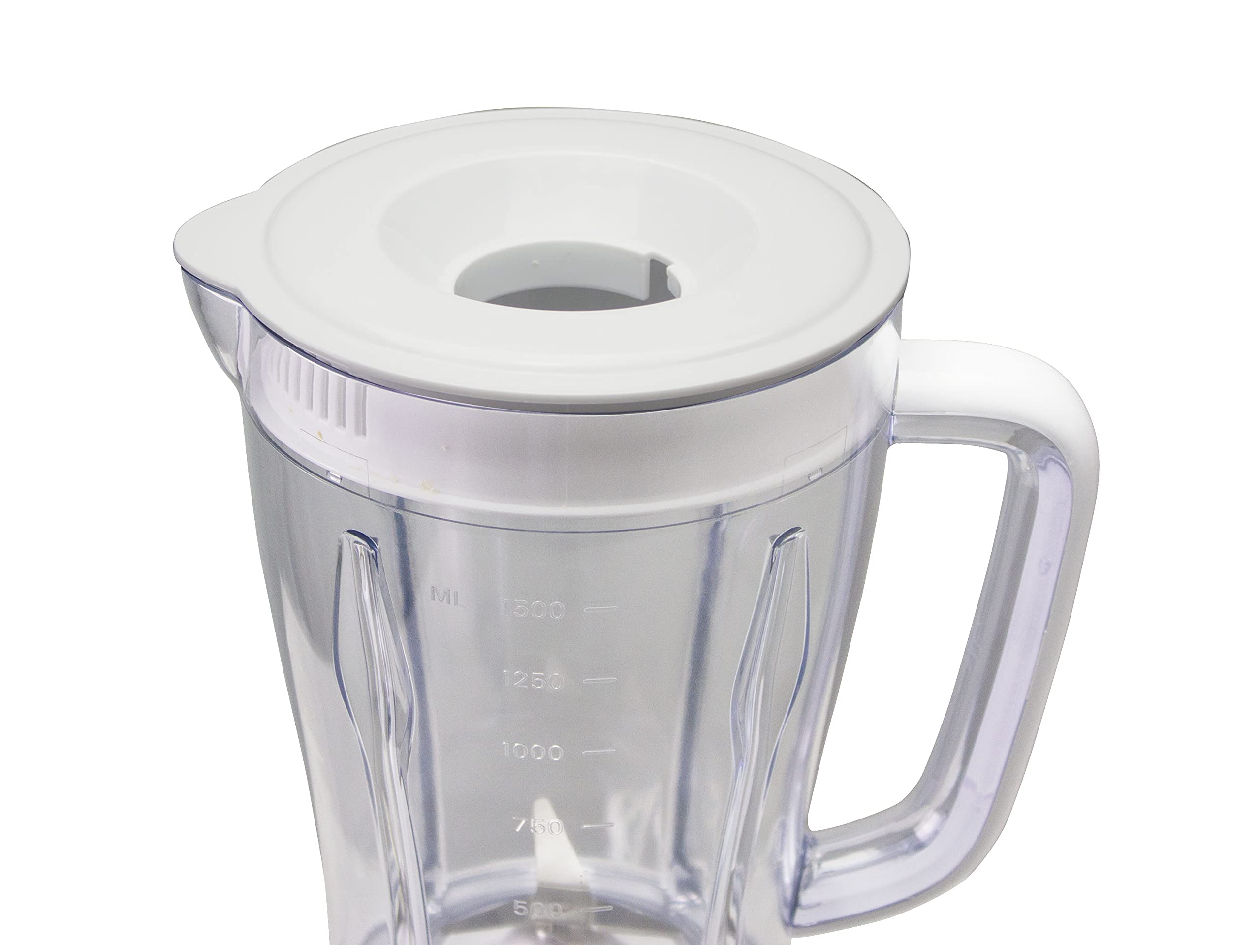 BEPER P102FRU500 Batidora 1,5 L, 500 W, 4 Cuchillas Acero Inoxidable Desmontable,2 Velocidad y Función Pulse, Tapa con Agujero, Base antideslizante, Rojo