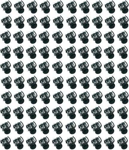 100 clips de orquídea de plástico para soporte de plantas, clips verticales para tallos, vides, tallos