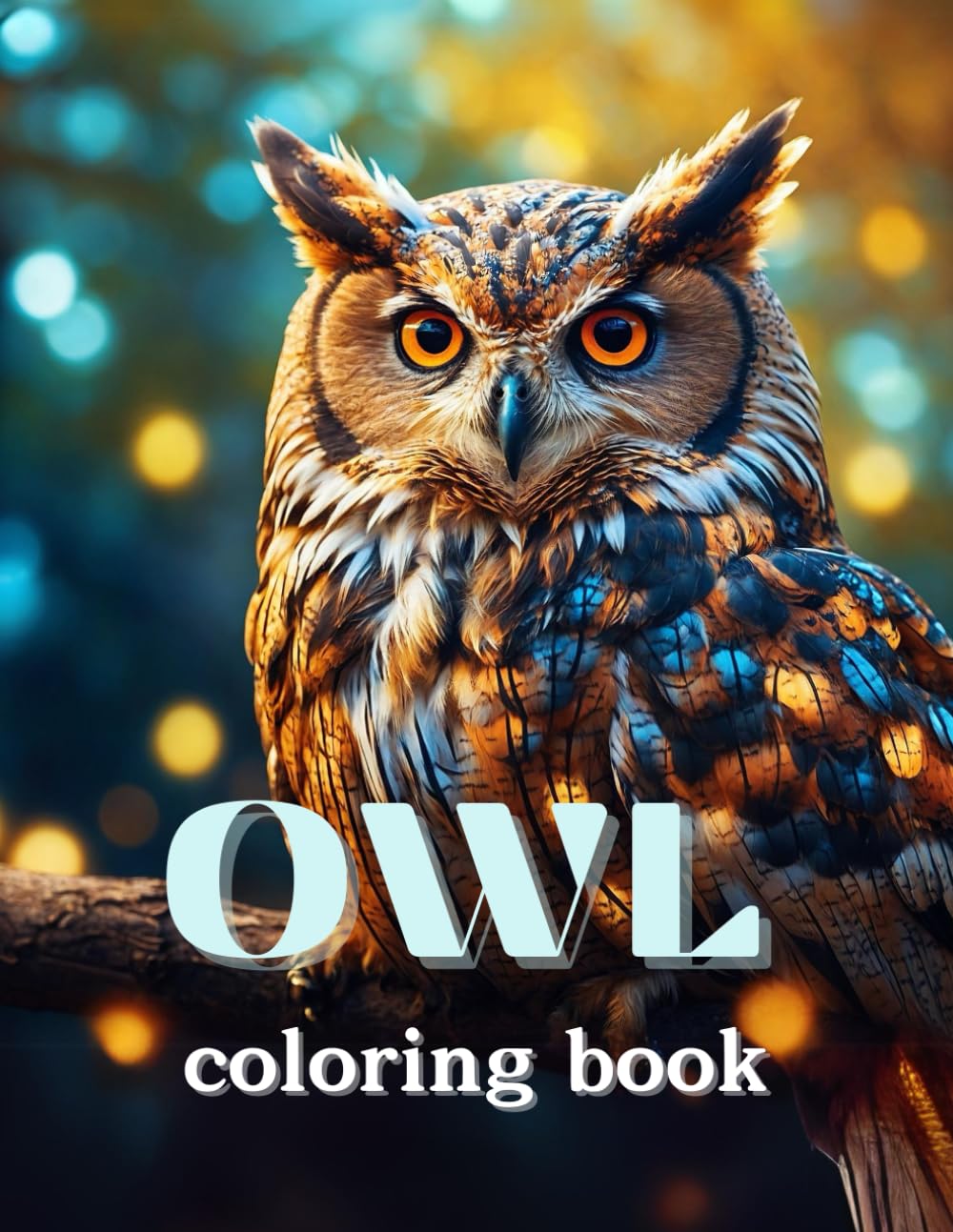Owl coloring book for adults for women anxiety: 80 Lifelike Owls Illustrations for Relaxation and Stress Relief