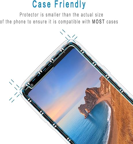 Miniatura 6 de HPTech Protector de pantalla de vidrio templado diseñado para LG Stylo 5, Stylo 5 Plus y Stylo 5X, fácil de instalar, sin burbujas
