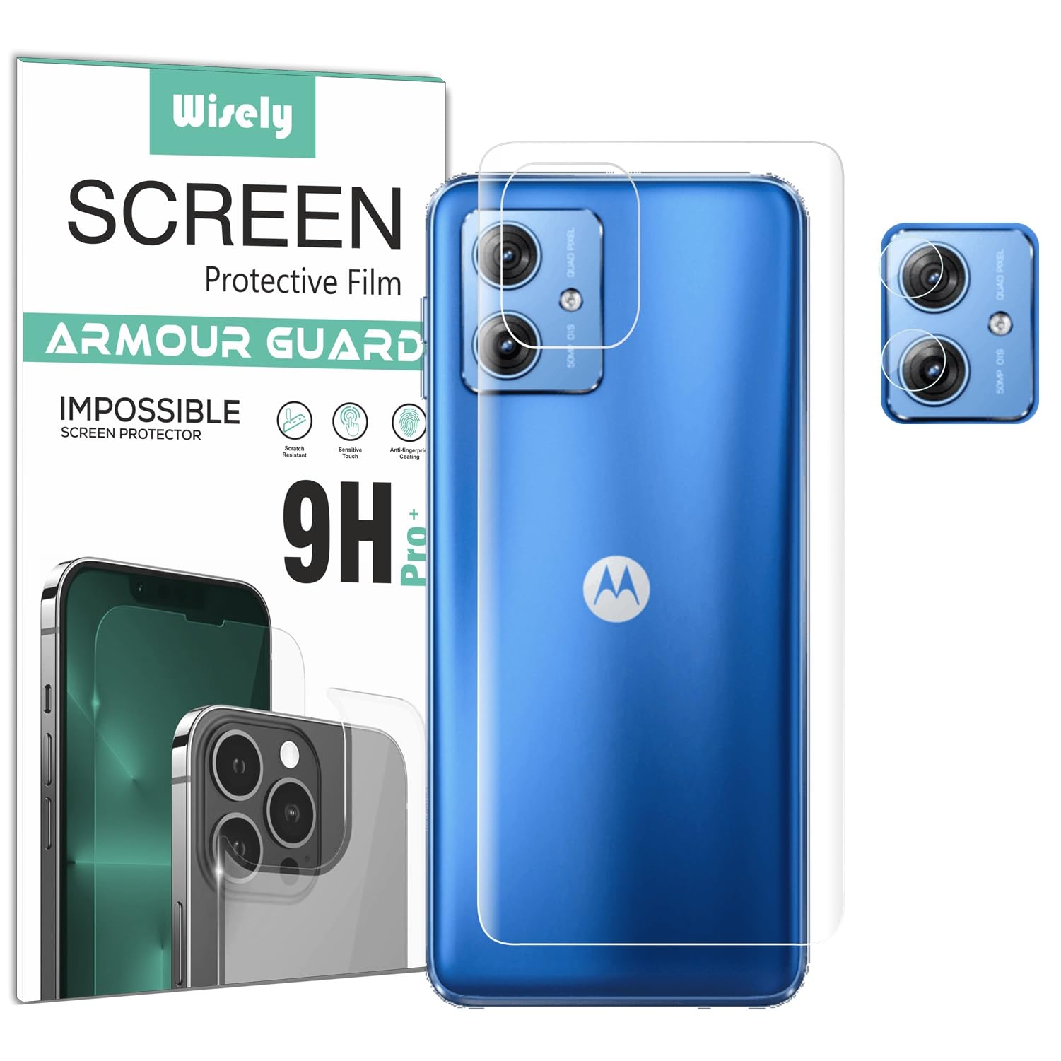 Wisely 2in1 Camera Lens Nano Glass + Anti Scratch TPU Back Guard Screen Protector for Moto G64 5G - |Back + Camera Guard| (B0D97YYCW3) Amazon Price History, Amazon Price Tracker