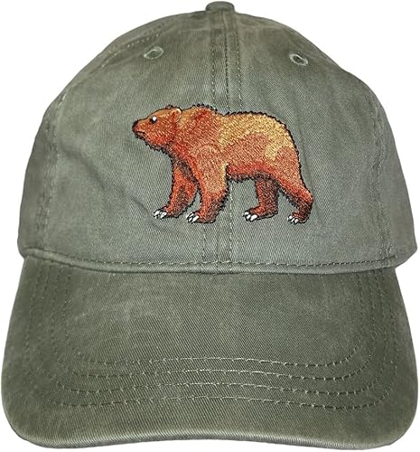 ECO desgaste bordado Grizzly Bear WildlifeGorra de béisbol