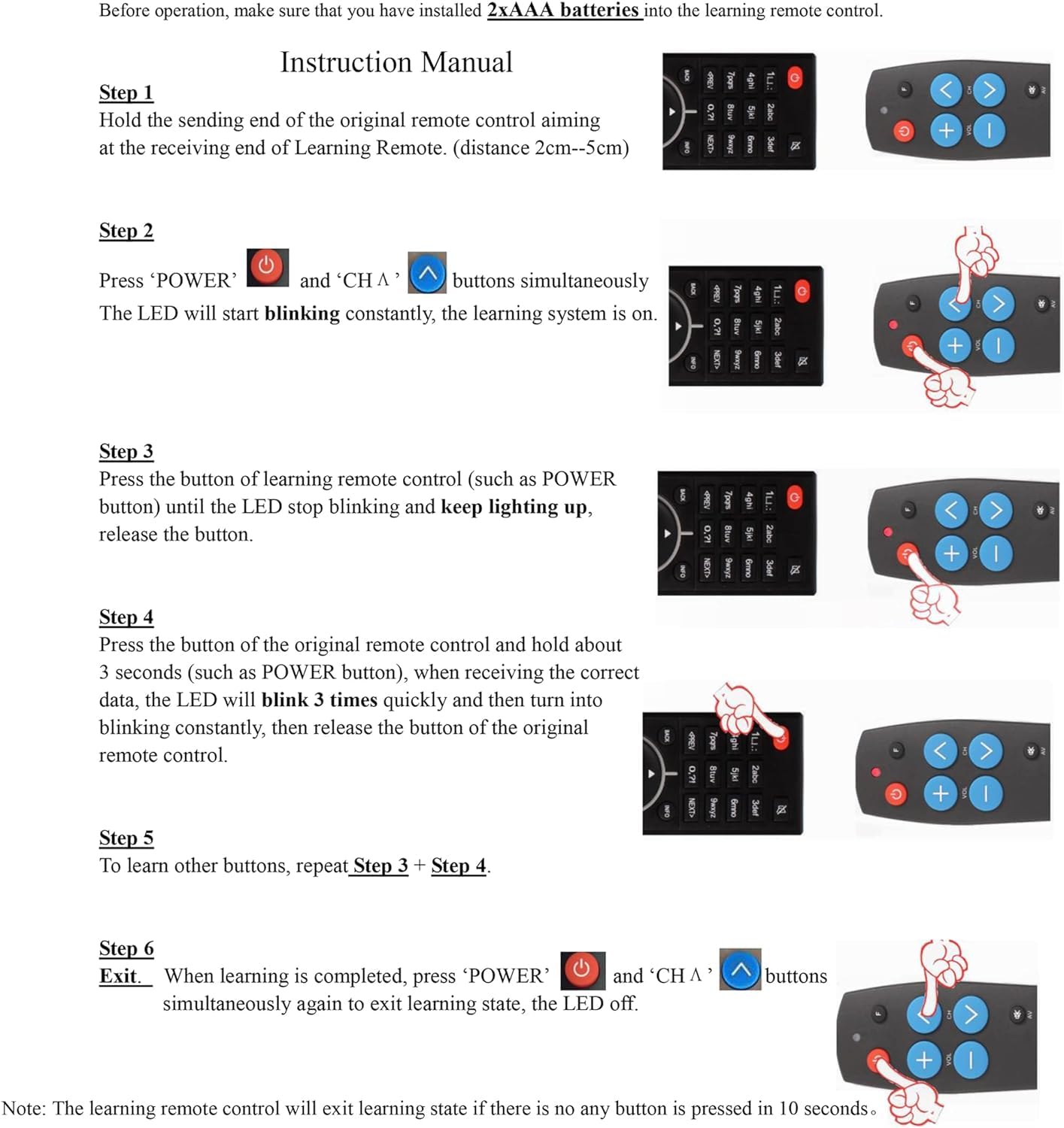Snapklik.com : Universal TV Remote For Seniors Big Button Easy Simple ...
