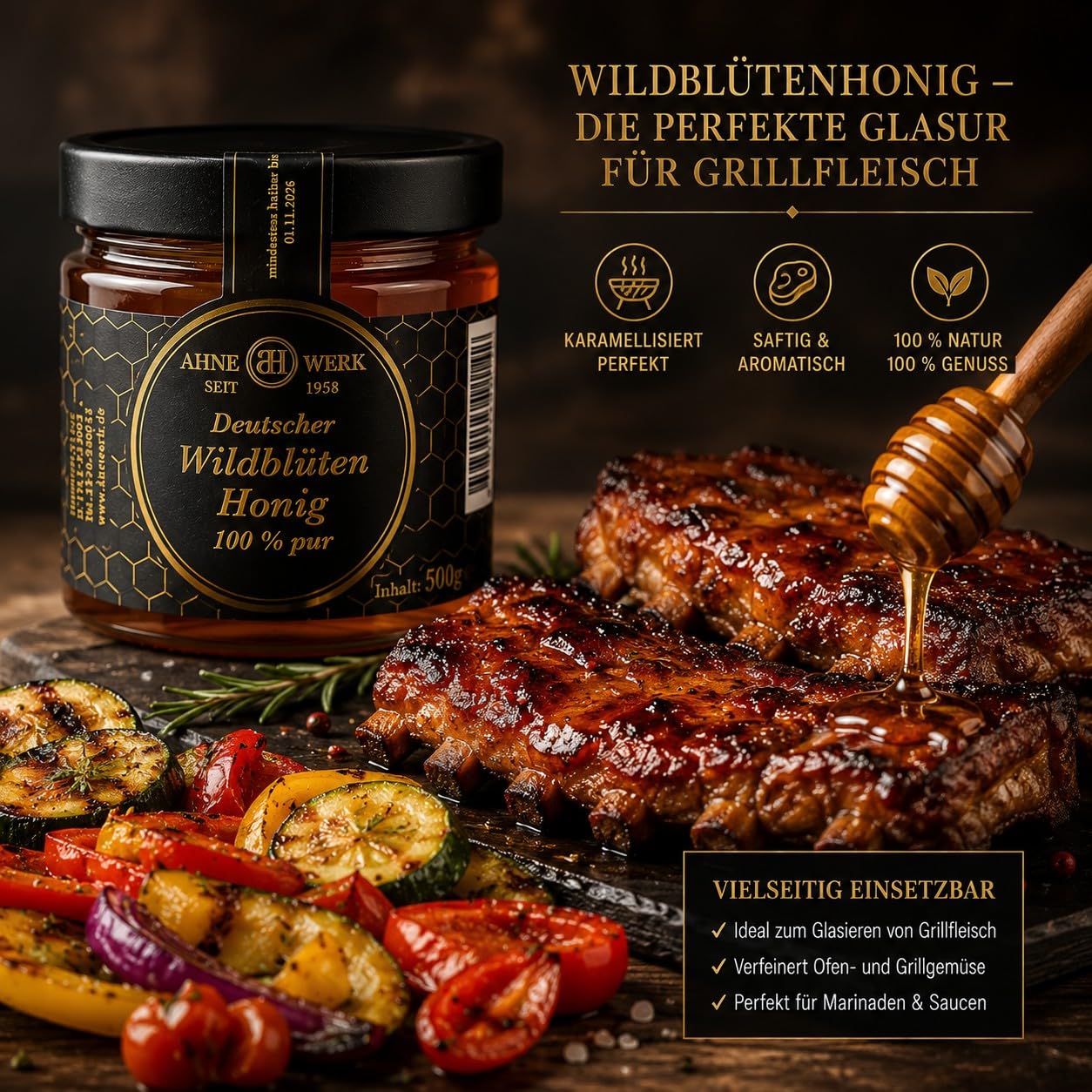 Wildblütenhonig aus dem Spreewald 3 Kilogramm (6)