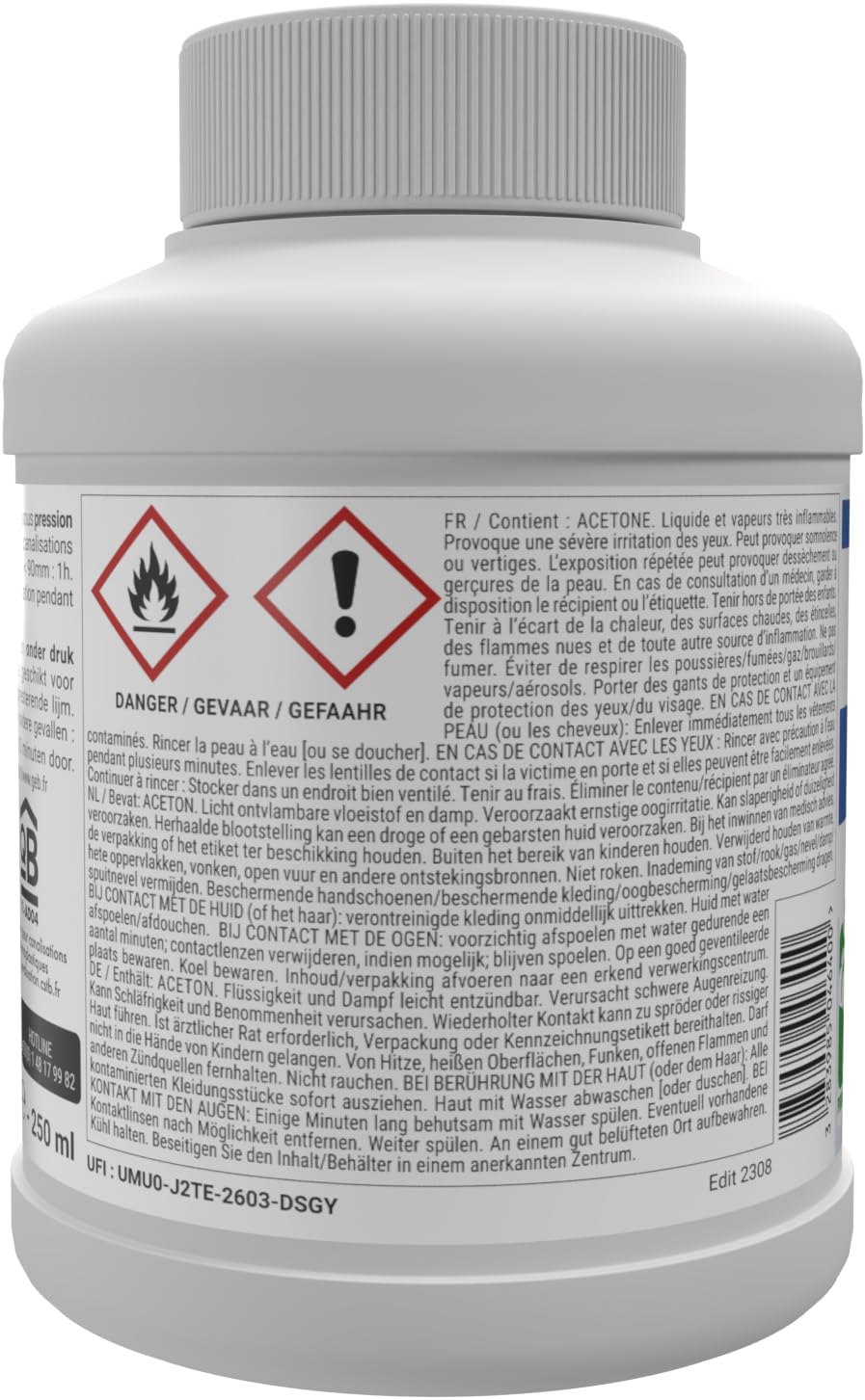 GEB Colle gel plus PVC 250 ml