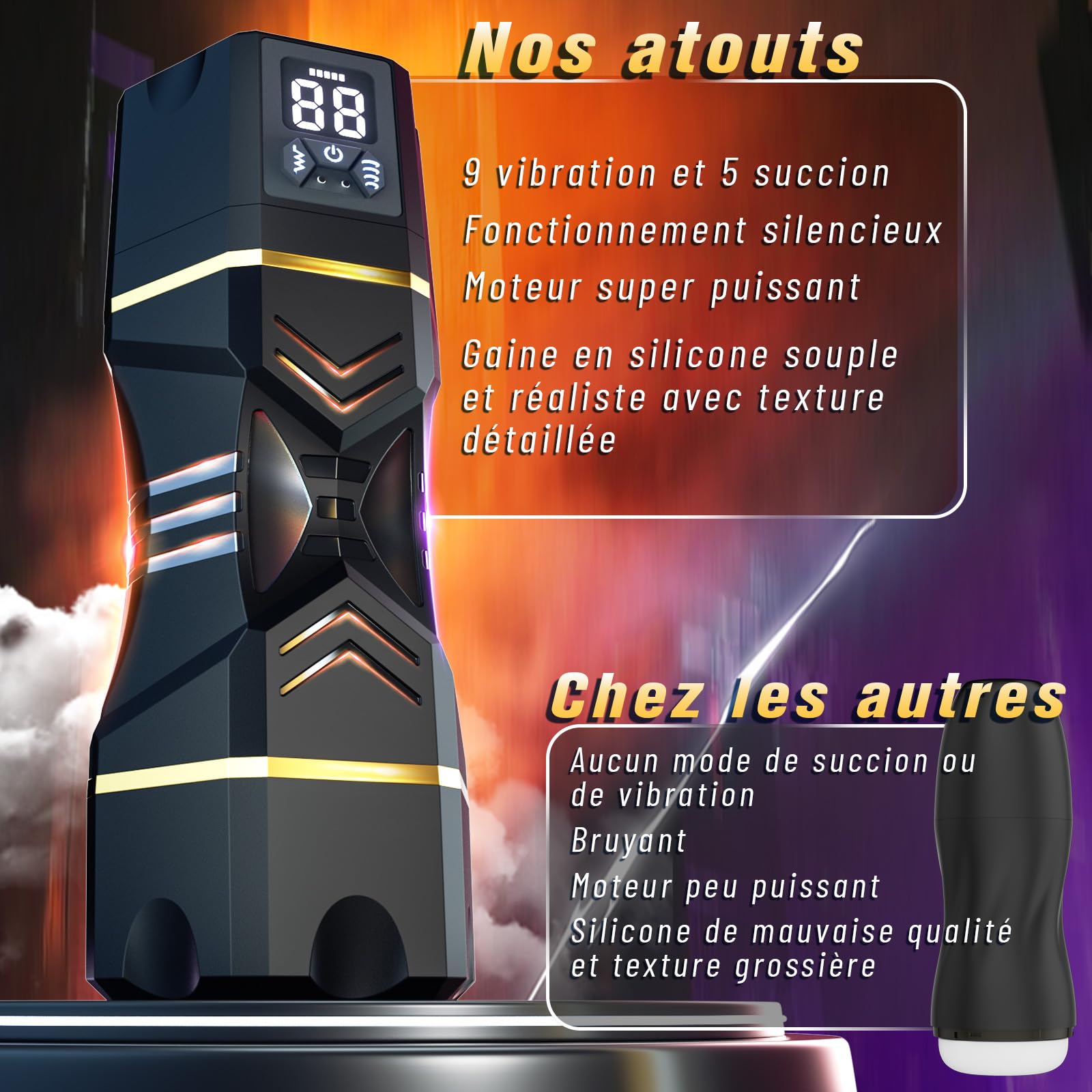 Sex Toys Masturbateur Homme Sextoyse Sexmasturbâteur - Masturbeuse Masculin Automatique Sextoy Mains Libres avec 3D Vaginette Ultra Réaliste, Masturbateurs Masculins Sextoys, Sexes Plaisir Objet Vagin