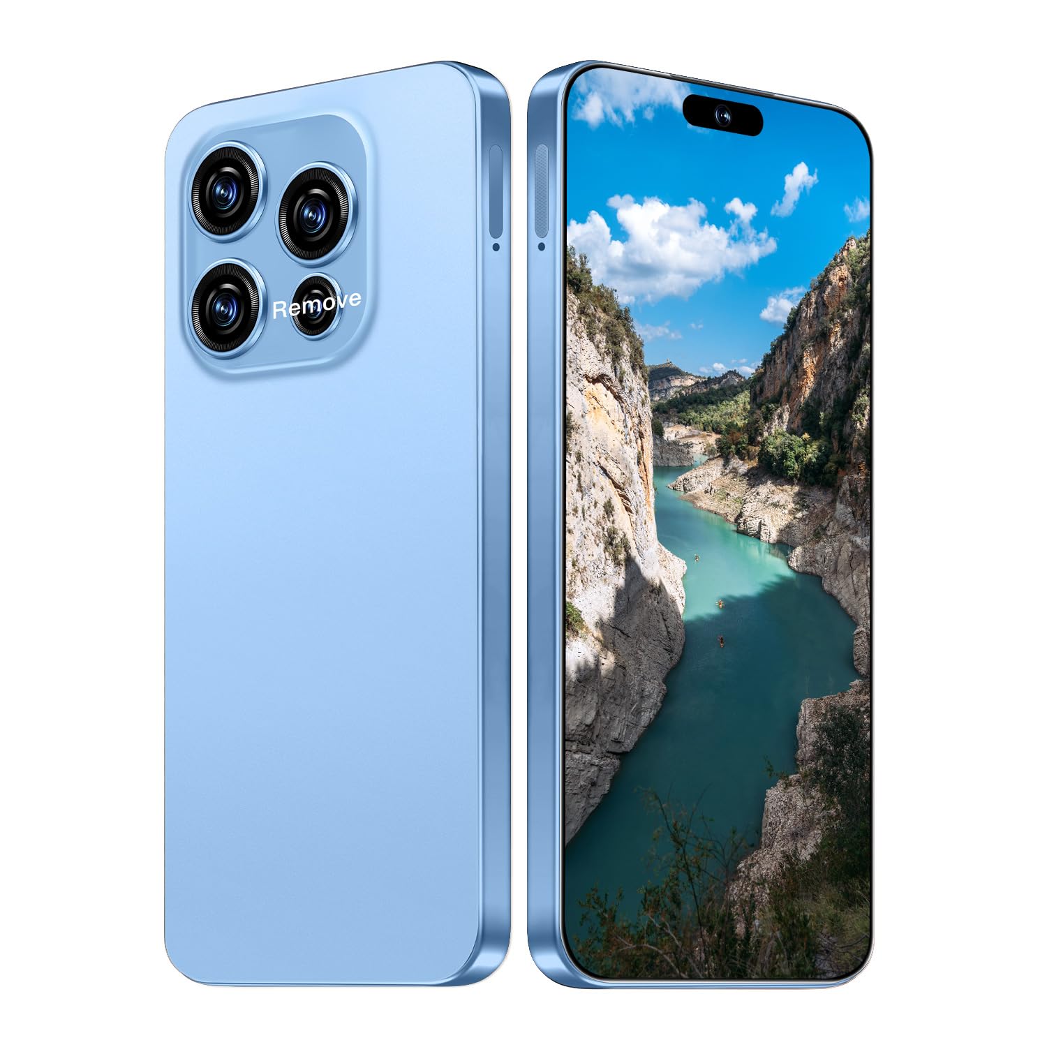 16PM Unlocked Phone,6.99" HD Screen The Phone,8+256GB with 128GB Memory Card Cell Phone, Android 13.0,108MP & 68 Camera,Photo Shortcut button/5G/Face ID/Fingerprint Lock (Gray) — view 8